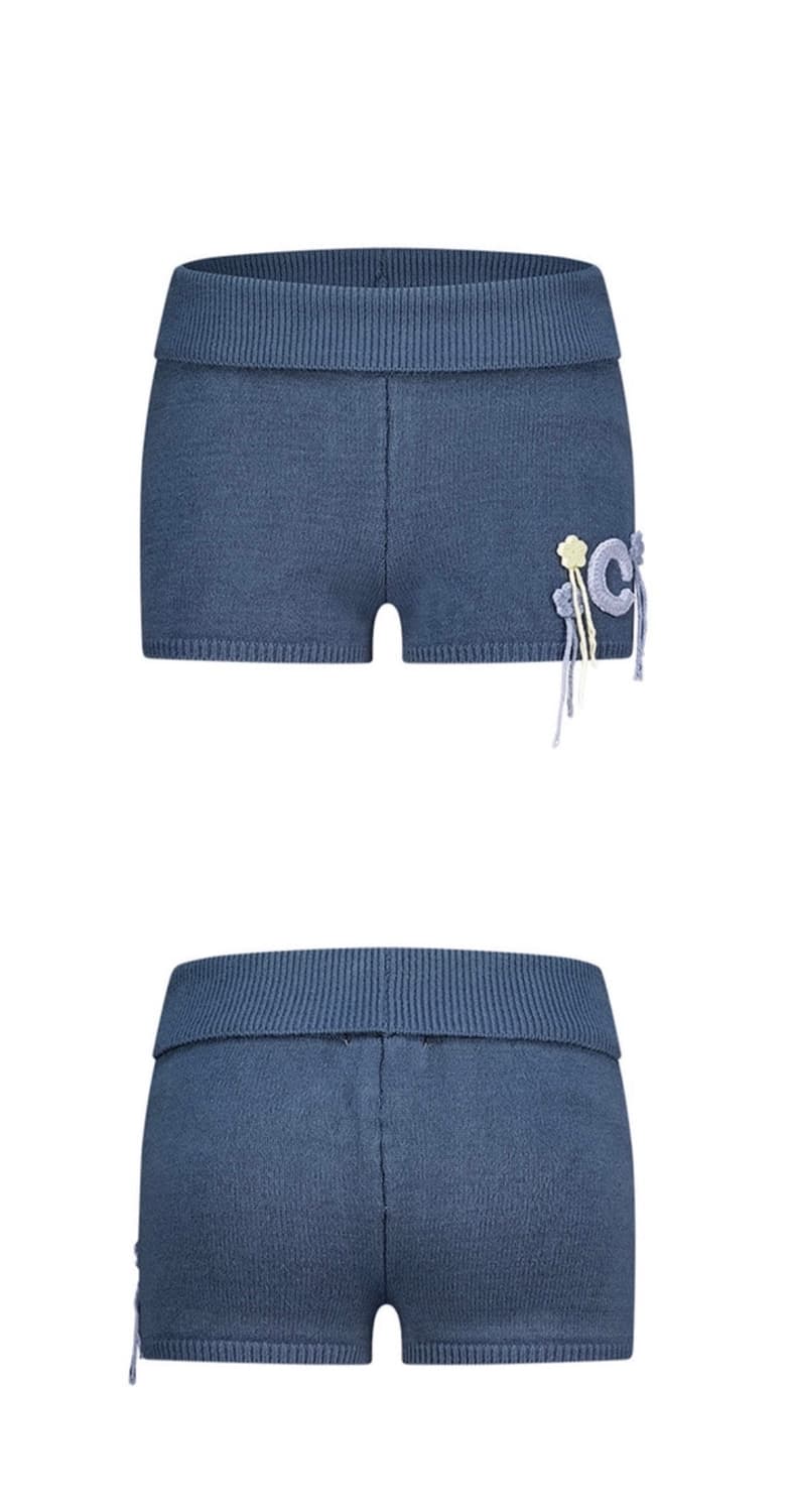에즈이프캘리 CROSHET MOTIF KNIT SHORTS 상품이미지4