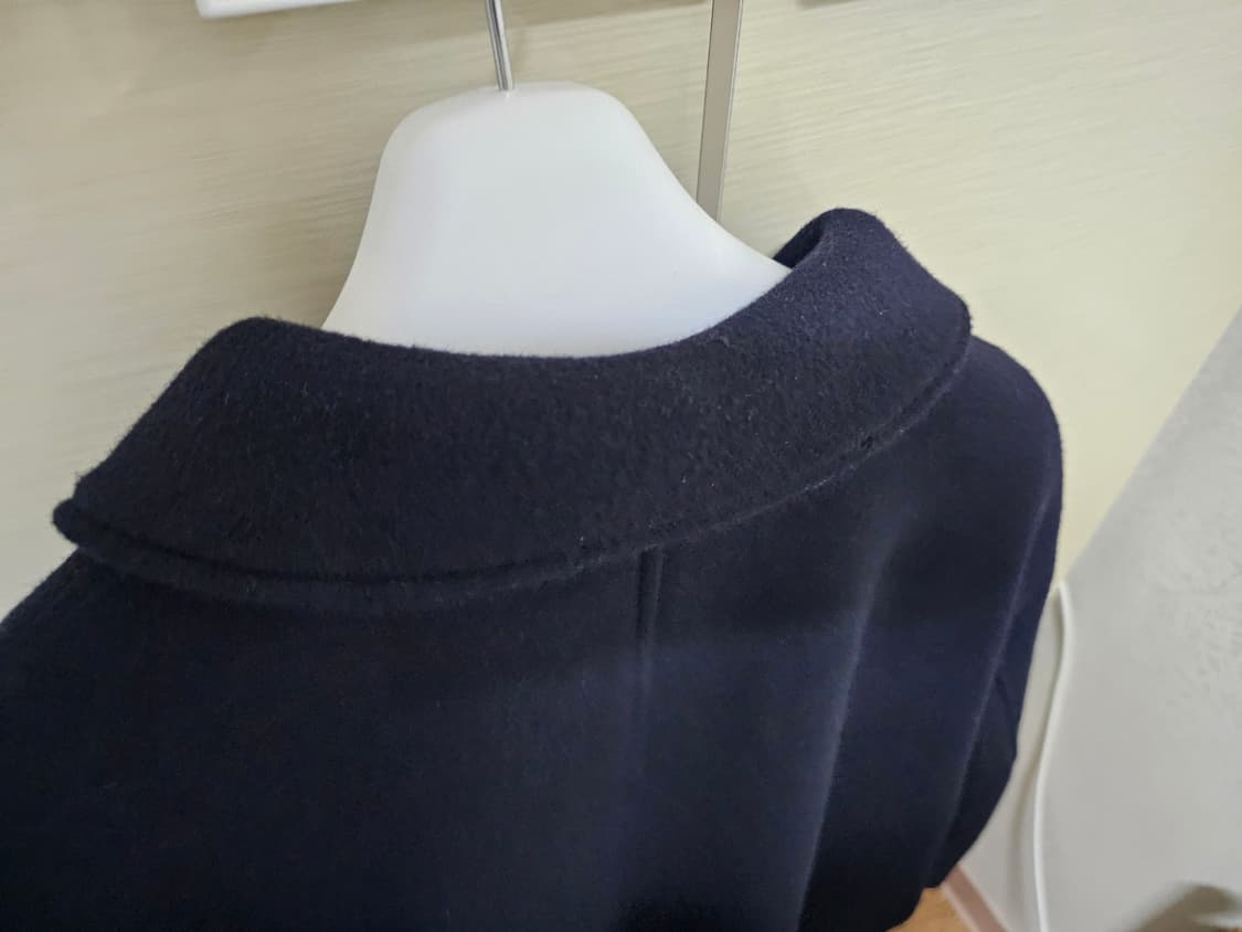 포터리 캐시미어 멜톤 울 맥코트 24fw (3사이즈) 다크 네이비 상품이미지4