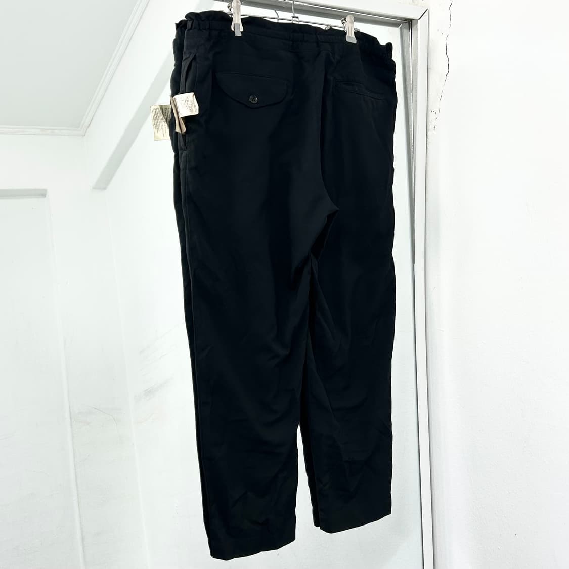 꼼데가르송 블랙 드로우 스트링 팬츠 상품이미지5