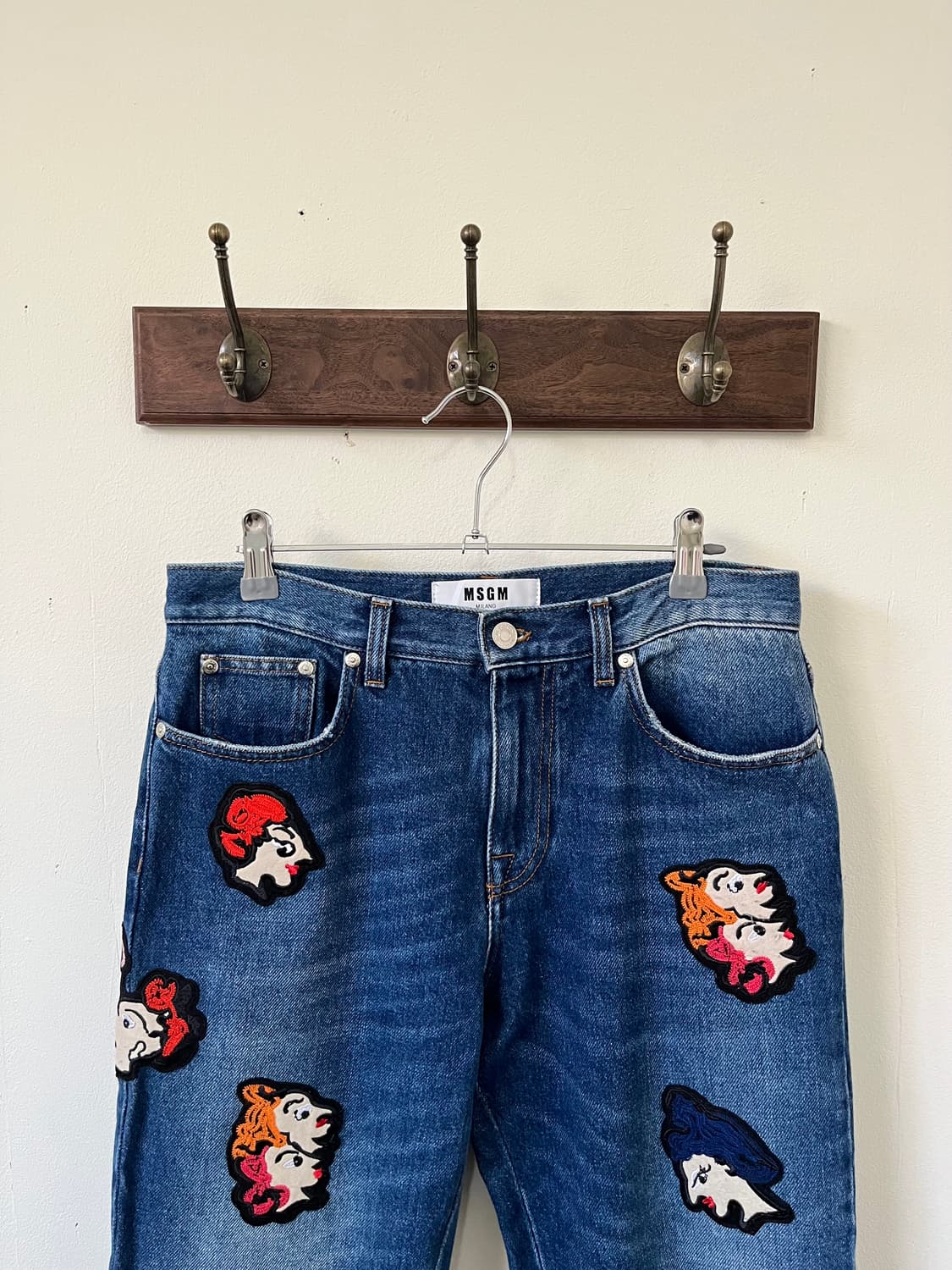 MSGM 페이스 패치 데님진 상품이미지2