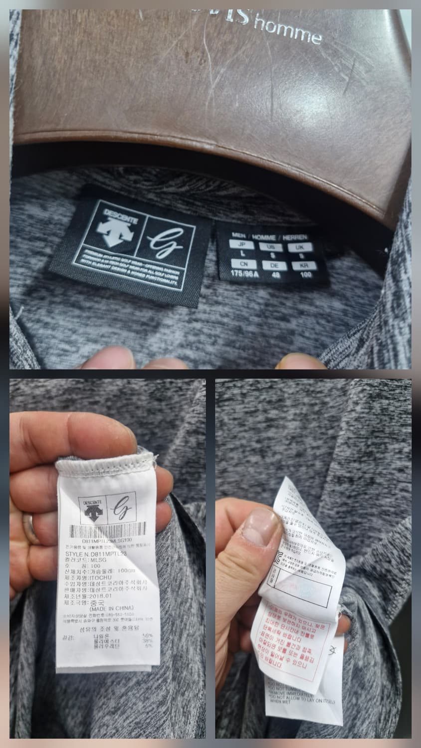 100L 데상트 골프 기능성 긴팔 카라티. 상품이미지9