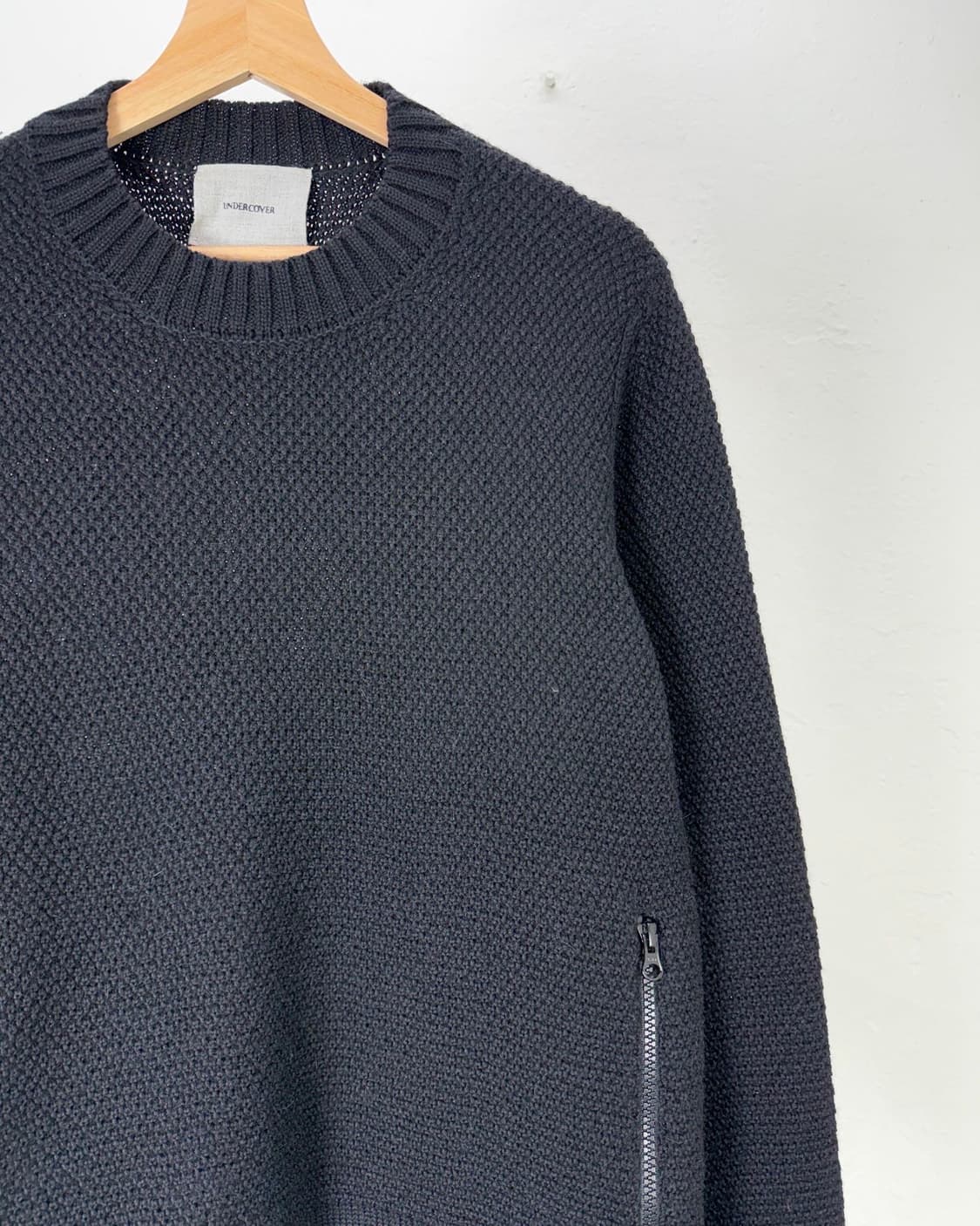 언더커버 13aw 블랙 와프스 투포켓 니트 스웨터 상품이미지3