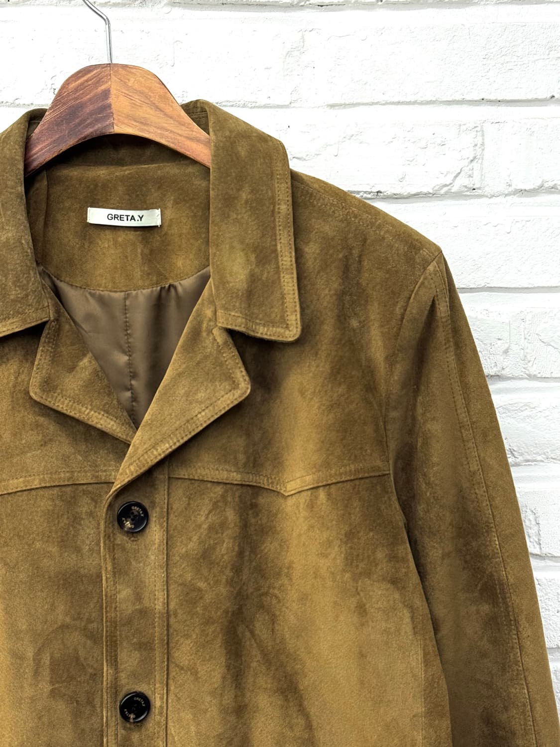 돈피 브라운 스웨이드 자켓 상품이미지4