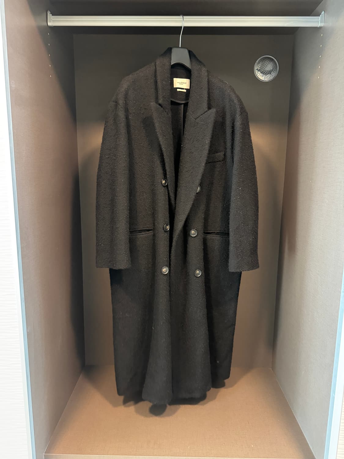 이자벨마랑 Ojima 코트 블랙 (부클 원단) 오버핏 XS 상품이미지6