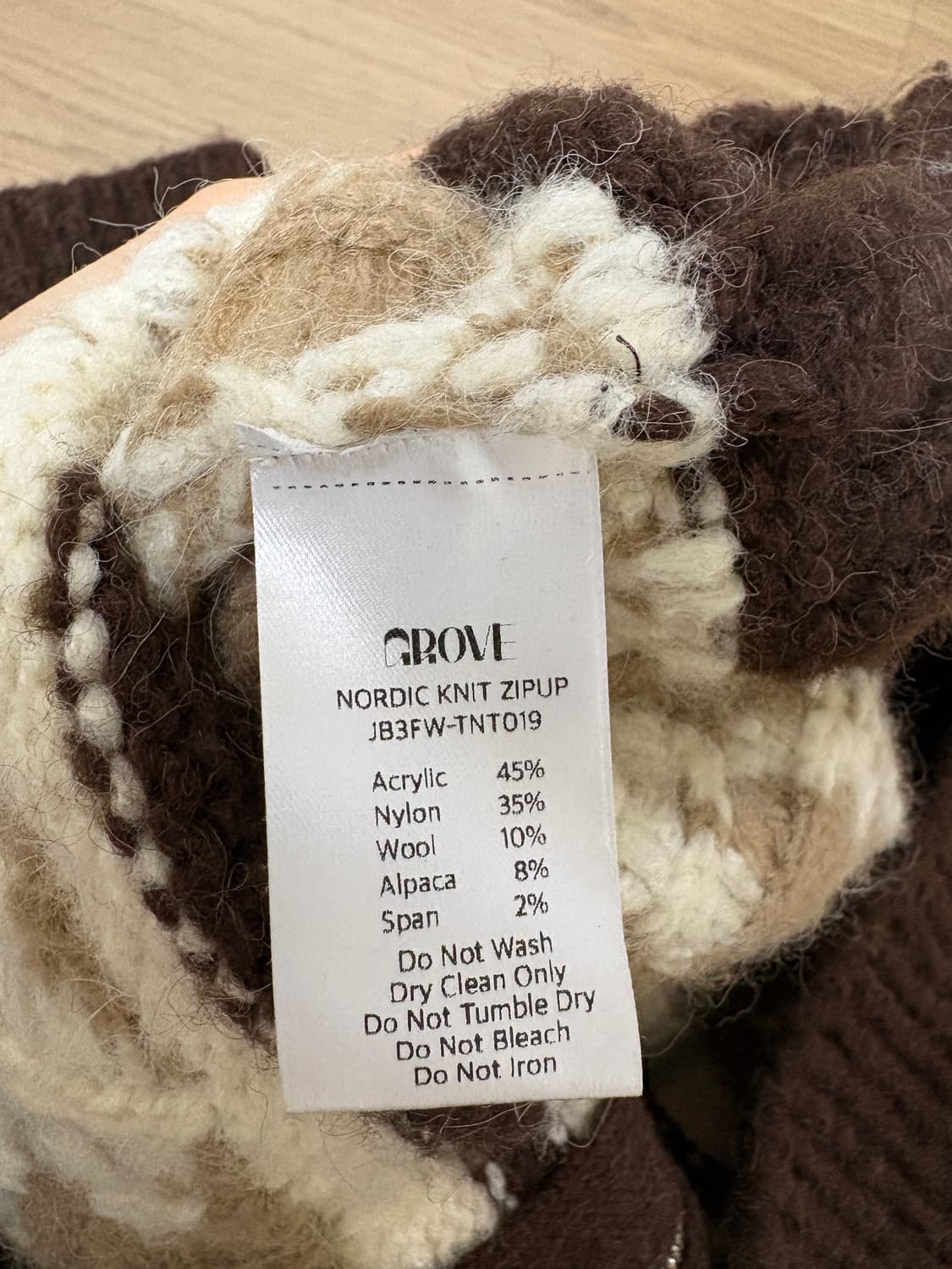 Grove 그로브 니트 집업 상품이미지4