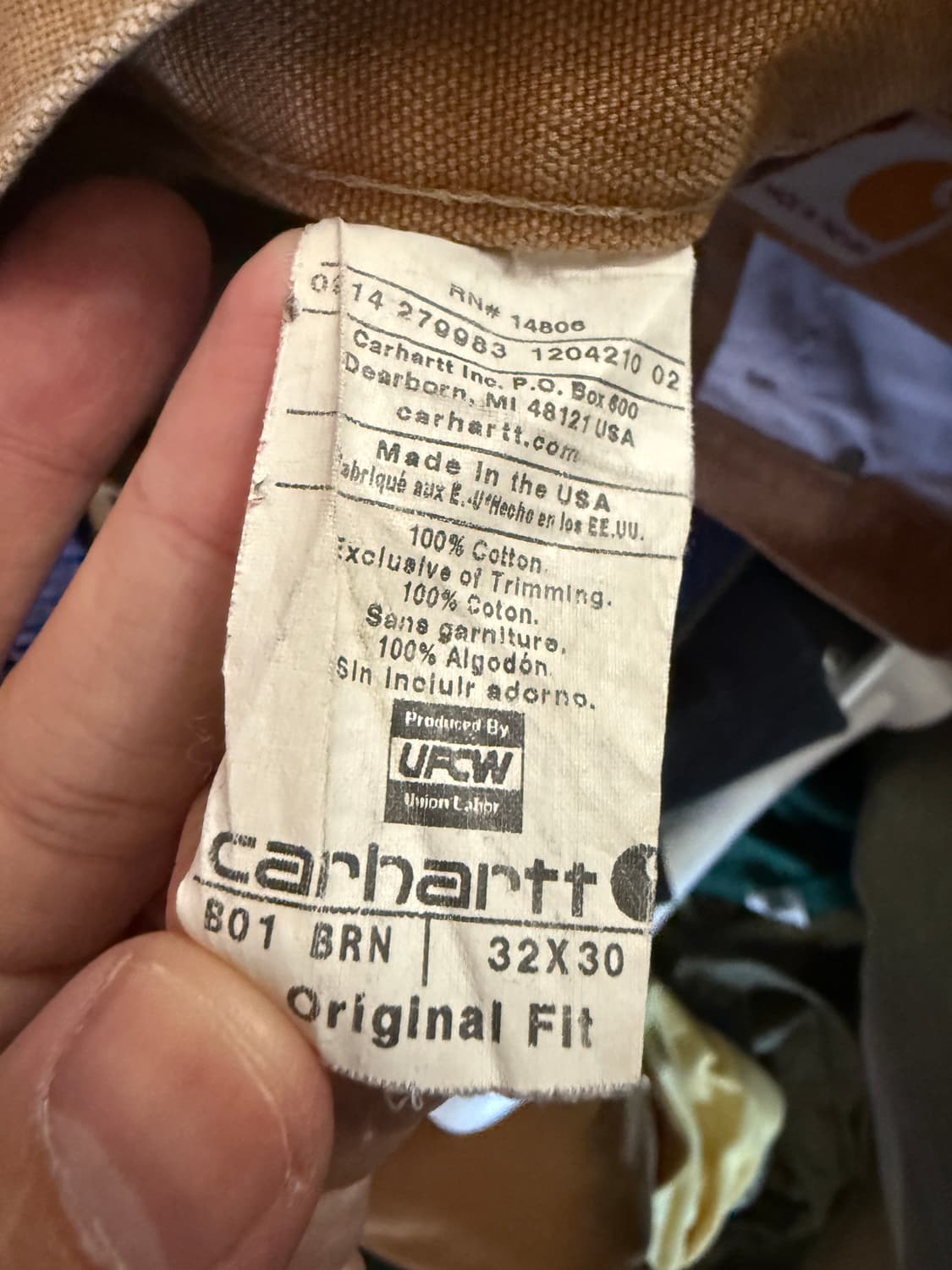 USA made 🇺🇸 칼하트 더블니 32/30 상품이미지5