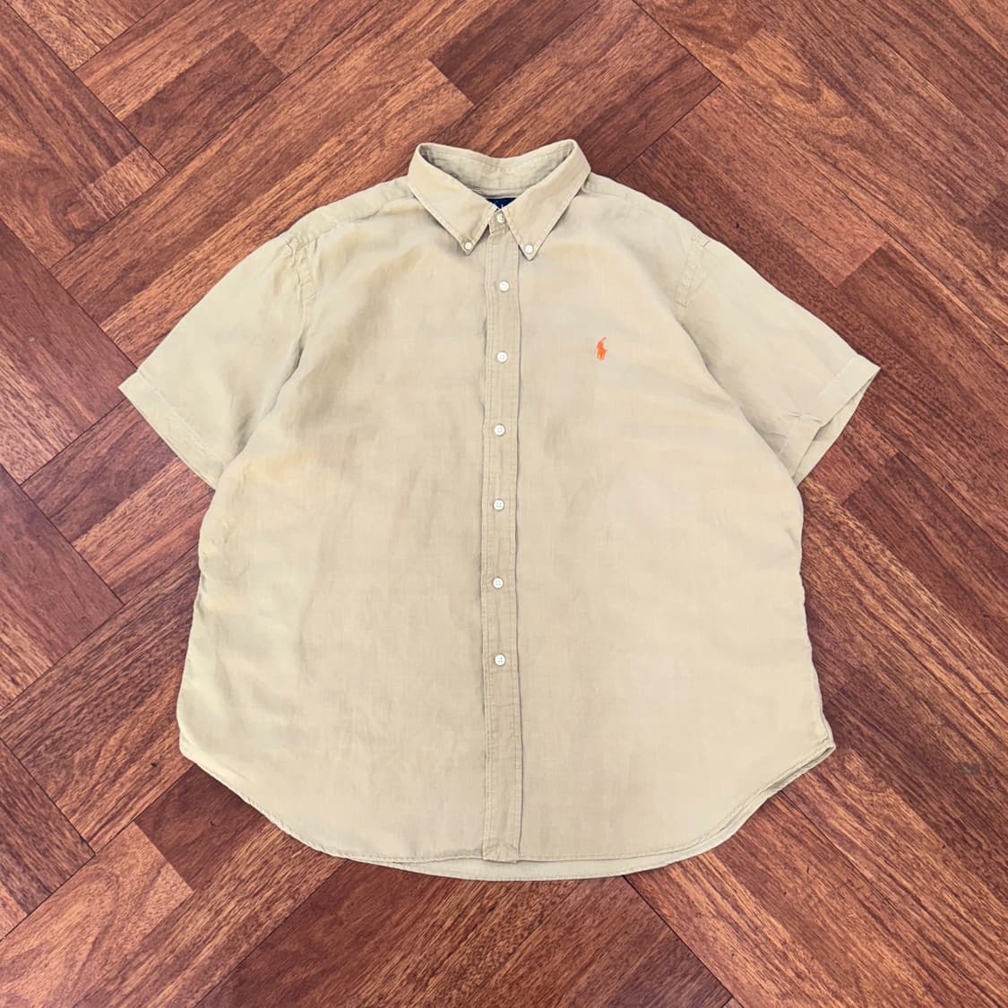 2XL 폴로 랄프로렌 린넨 반팔 남방 셔츠  상품이미지1