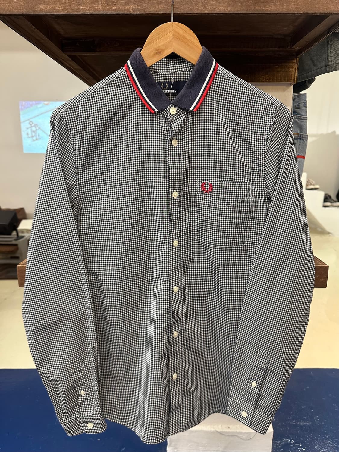 Fred perry 프레드페리 체크셔츠 상품이미지3