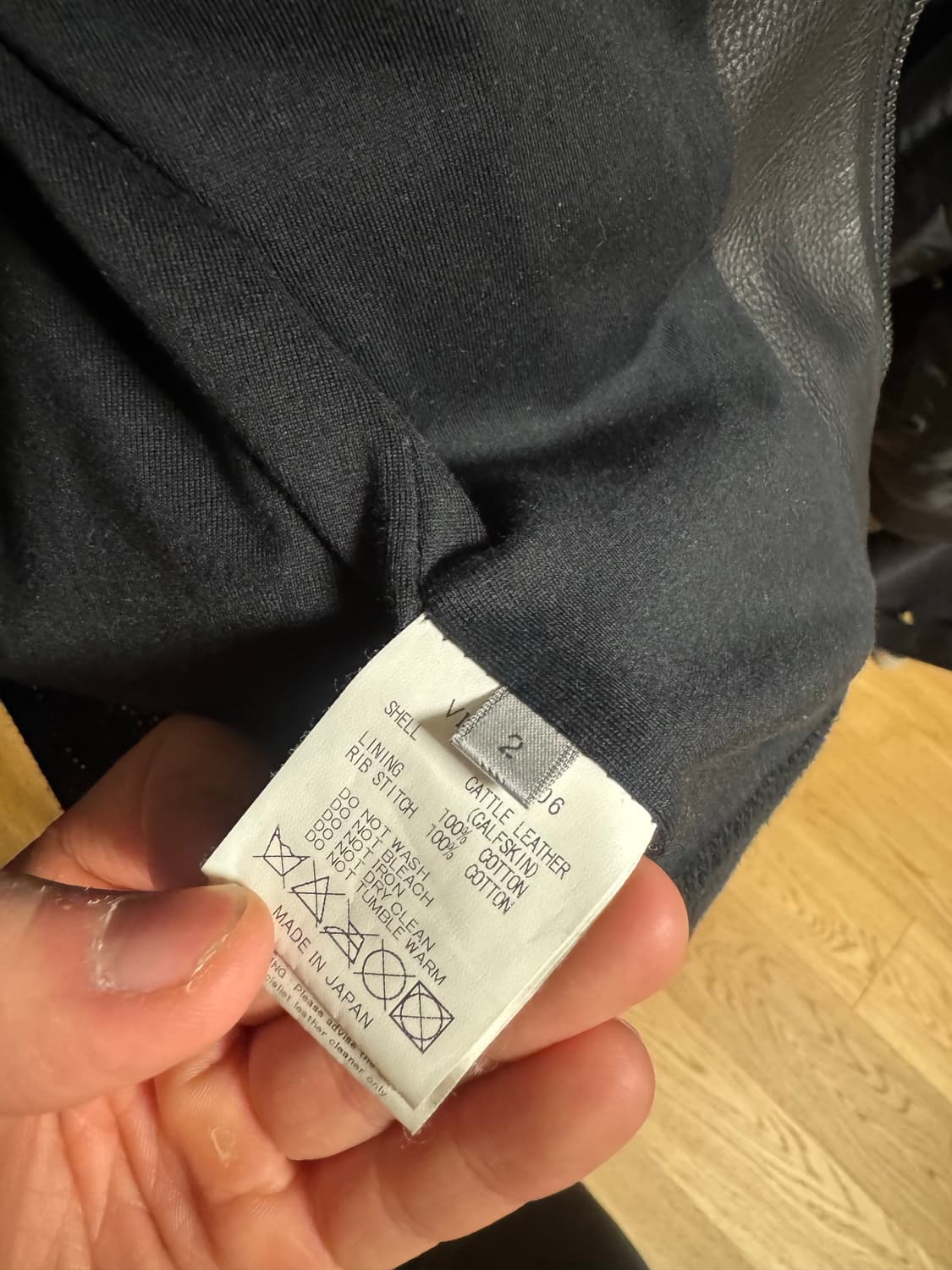 the viridi anne 블랙 가죽자켓 상품이미지4