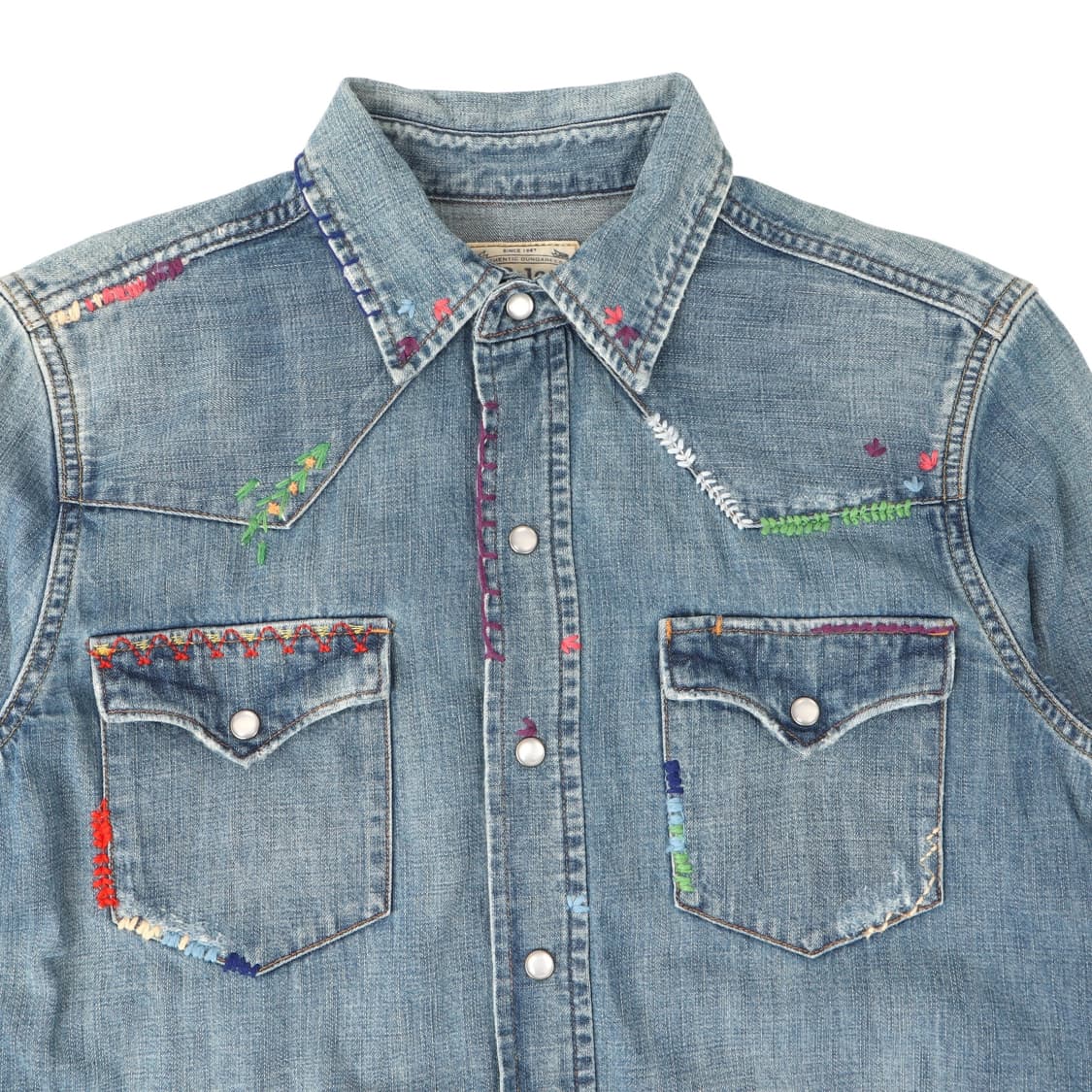 폴로 랄프로렌 웨스턴 샴브레이 데님 셔츠 상품이미지2