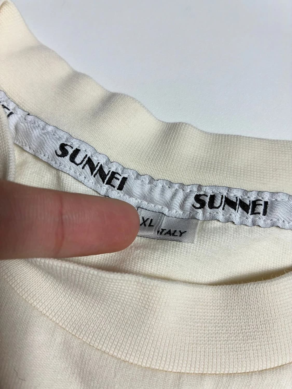 써네이 베이직 스몰로고 코튼 반팔 티셔츠 R1575 상품이미지5