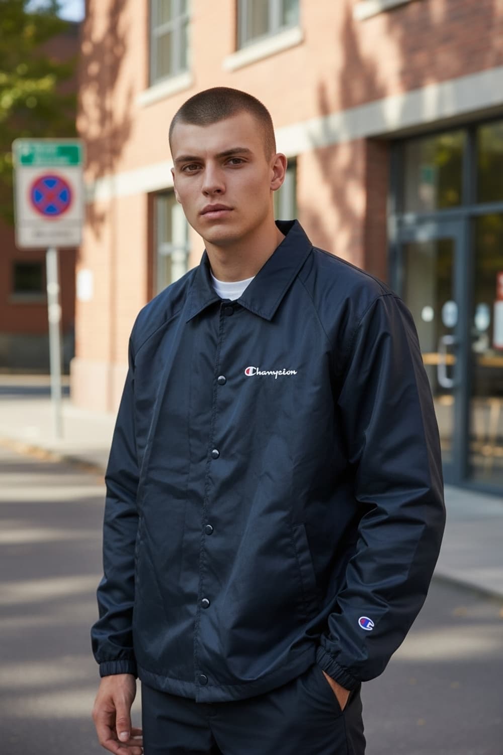 챔피온 정품 빅로고 코치자켓 상품이미지2