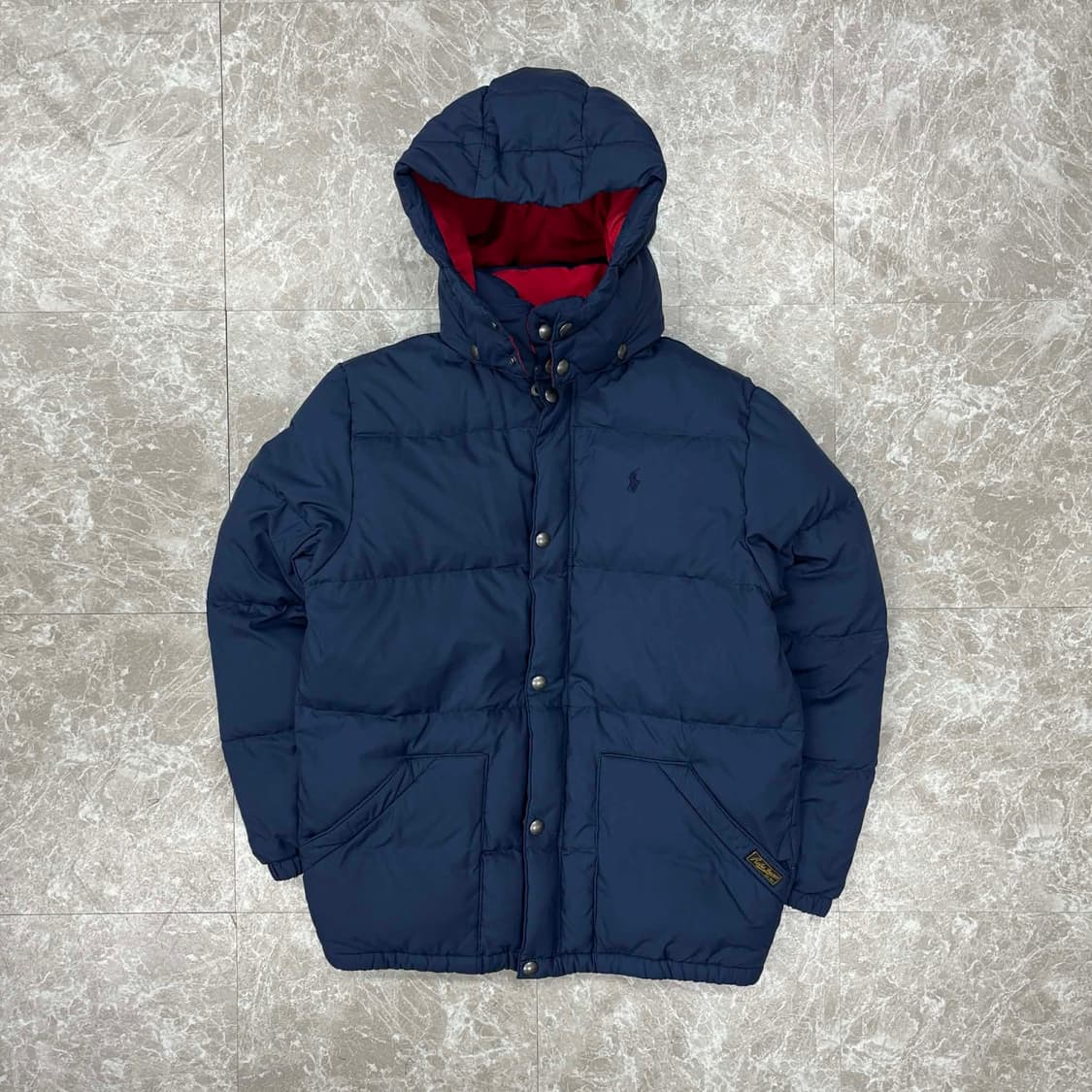 폴로 랄프로렌 네이비 걸즈 푸퍼 패딩 덕다운 자켓(XL) 상품이미지3