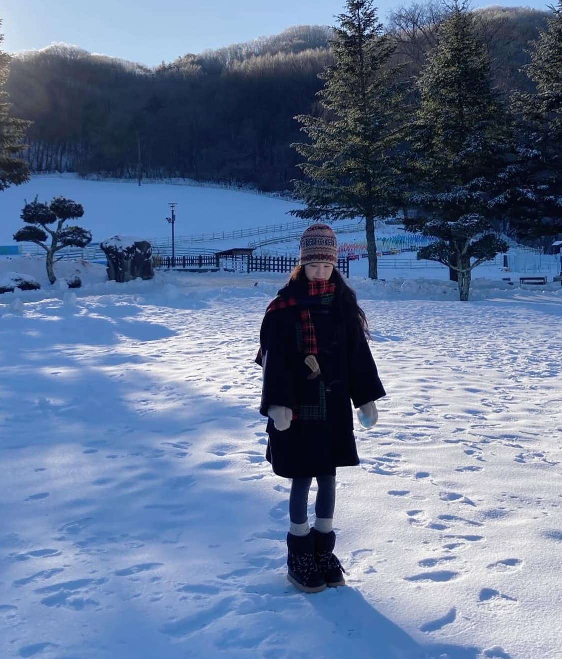 새제품) 폴로 메리노 울 노르딕 비니 메이비베이비 한얼 착용 상품이미지4