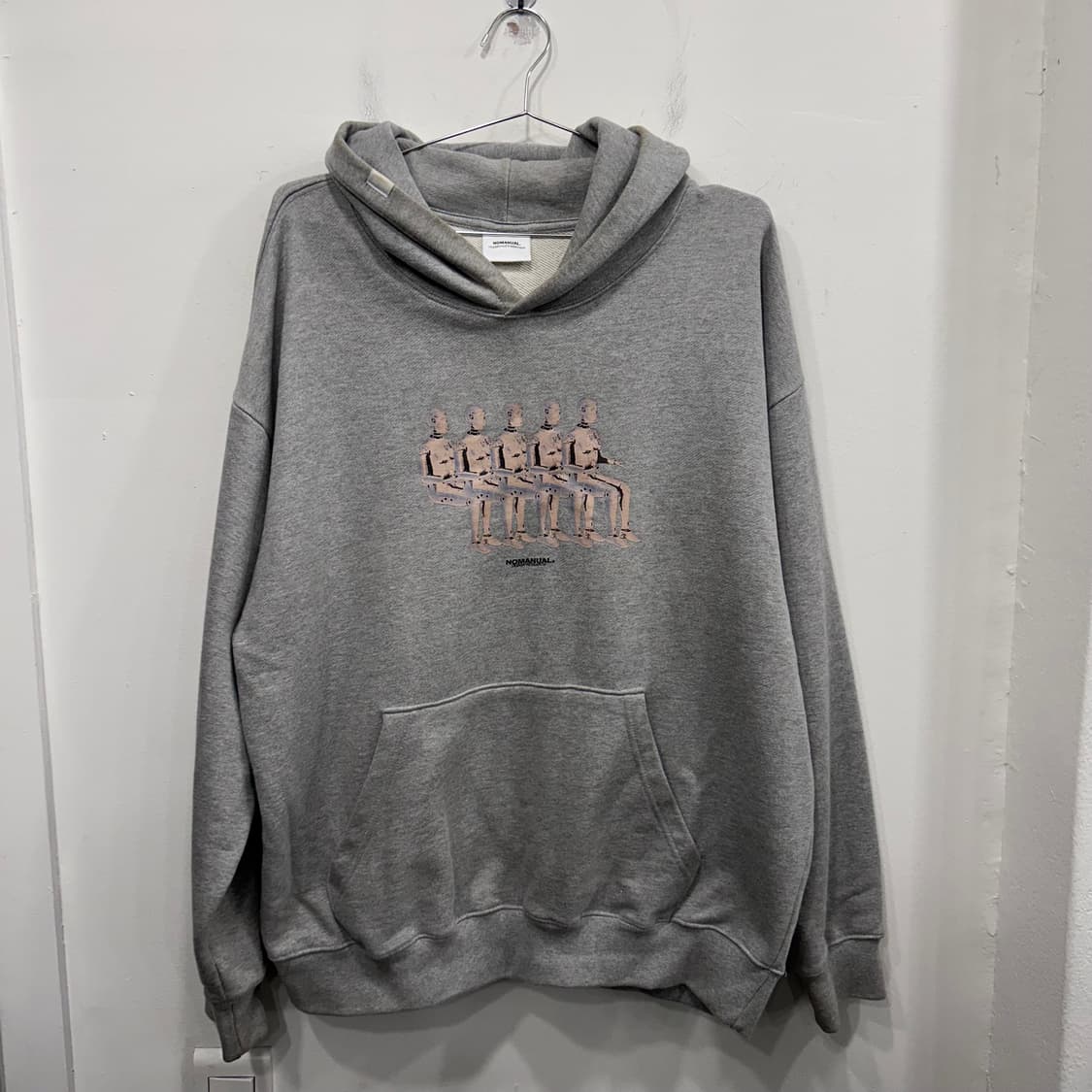 노매뉴얼 안드로이드 논스트링 오버핏 후드티 상품이미지2