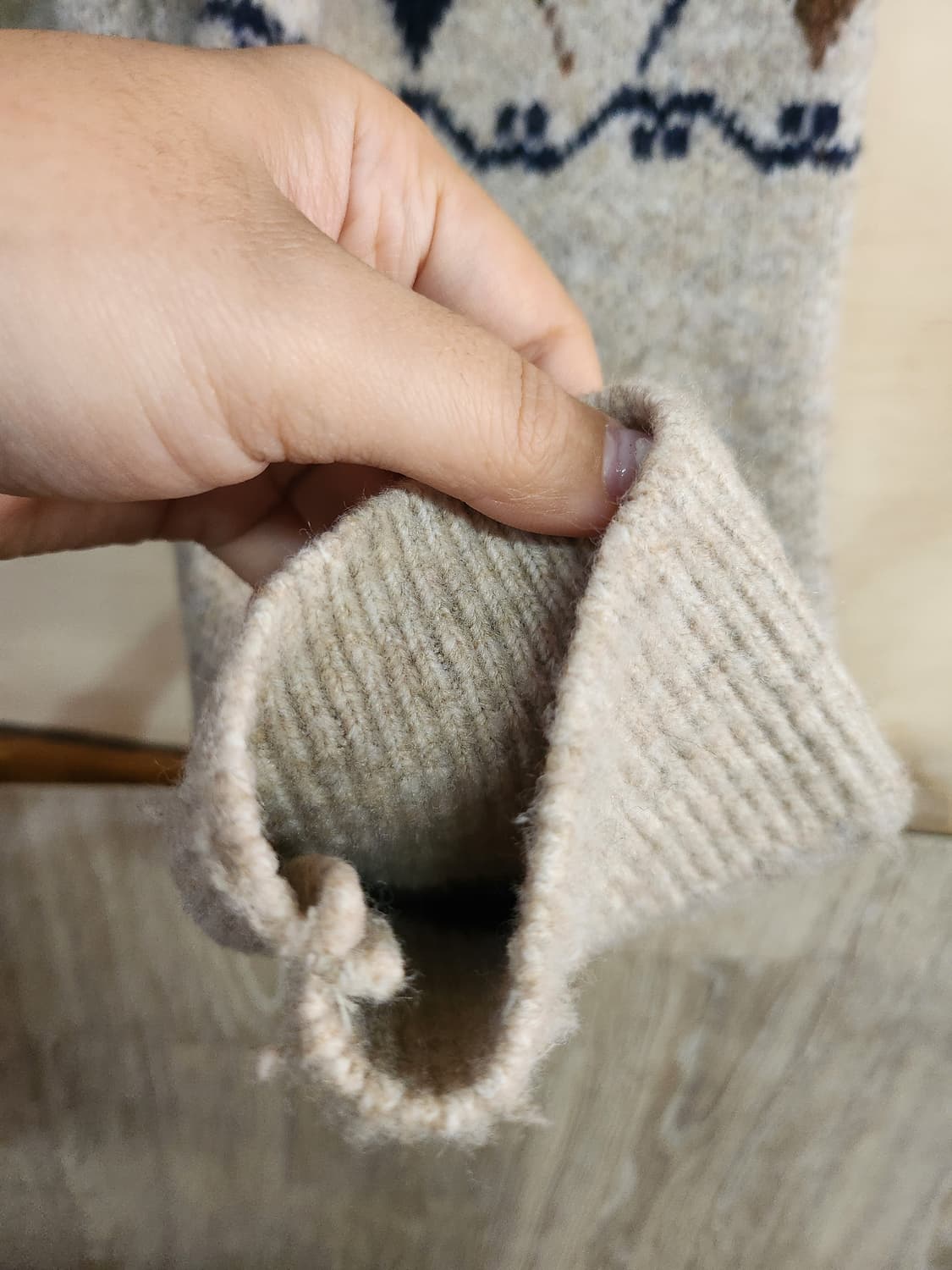 177) 66걸스 아가일 패턴 니트 스웨터 상품이미지5