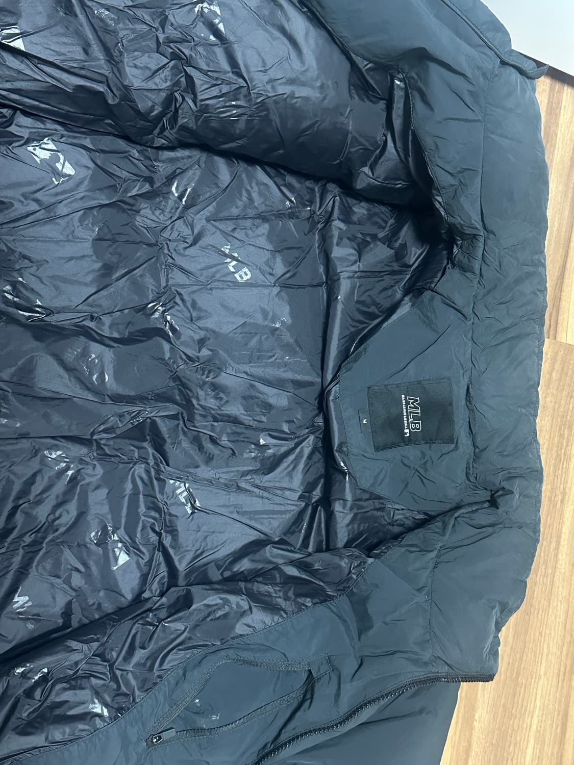 MLB 숏패딩 블랙 m 상품이미지10