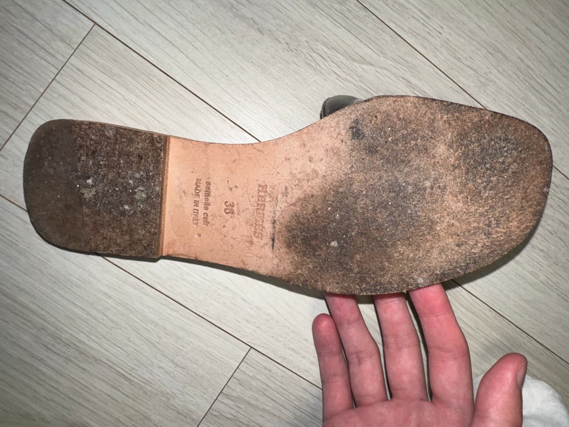 에르메스 오마하 샌들 실버 36 상품이미지3