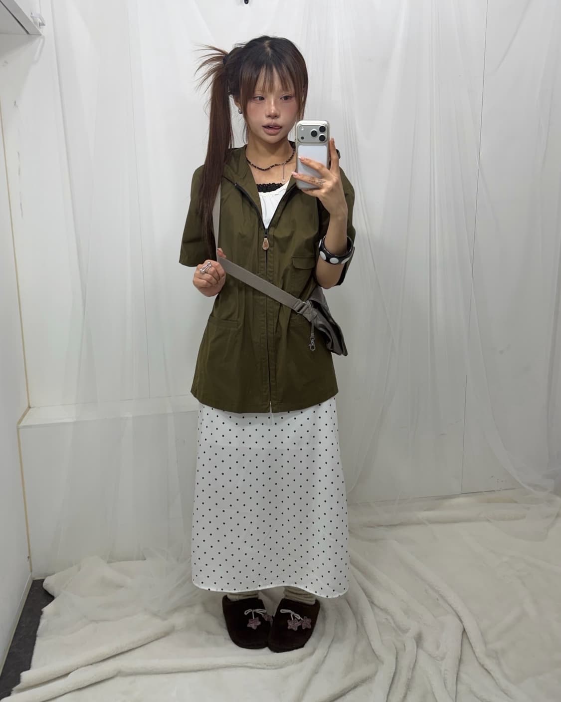 𖤐카키 너드 모리set𖤐  상품이미지2