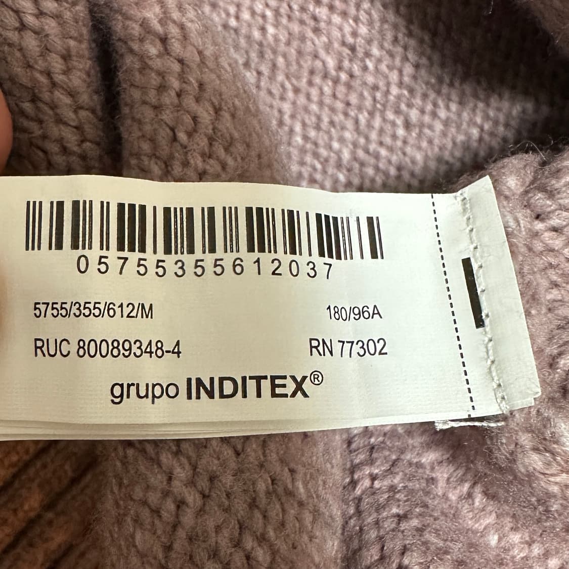 자라 니트 스웨터 핑크 M 상품이미지4