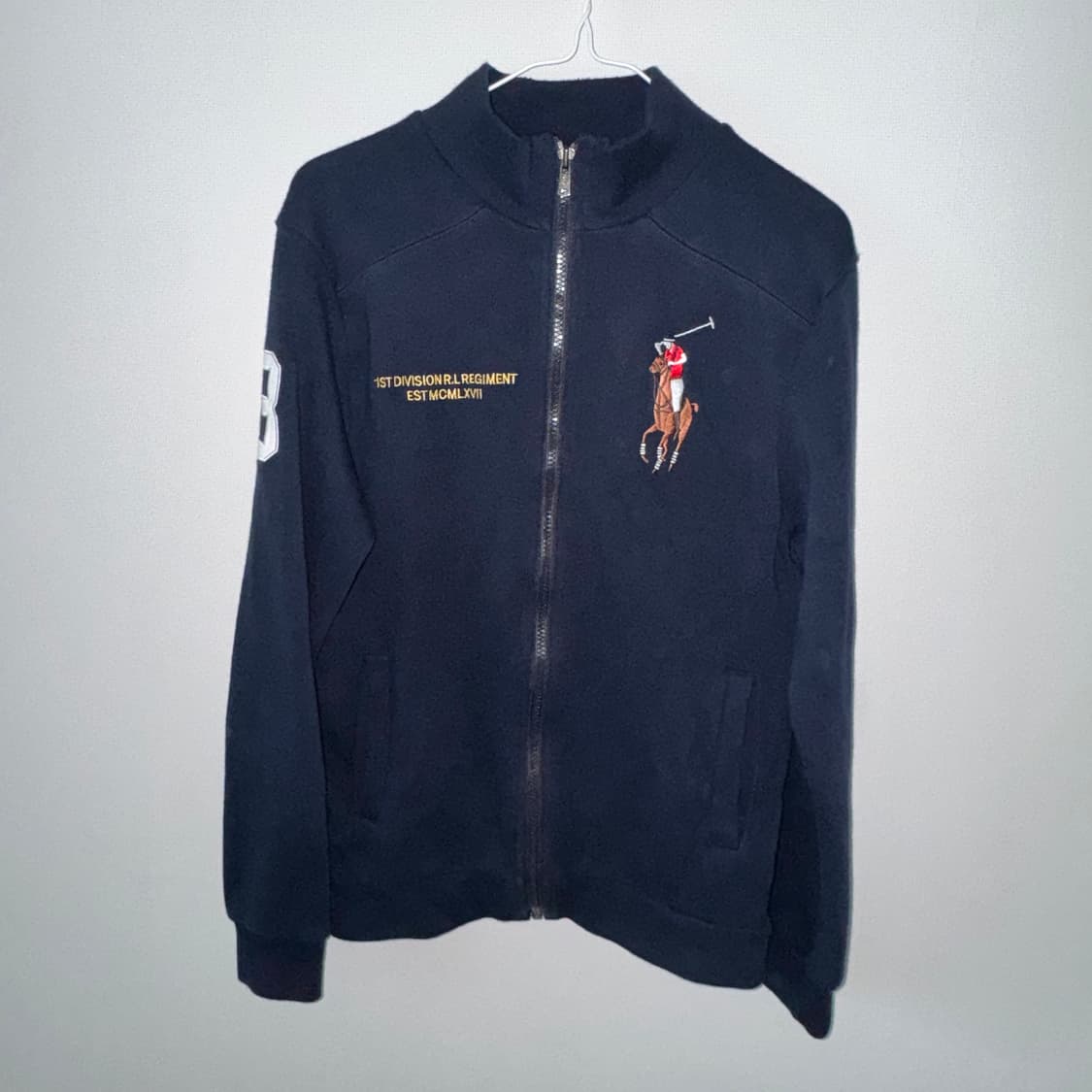 폴로 빅포니 네이비 니트집업 상품이미지2