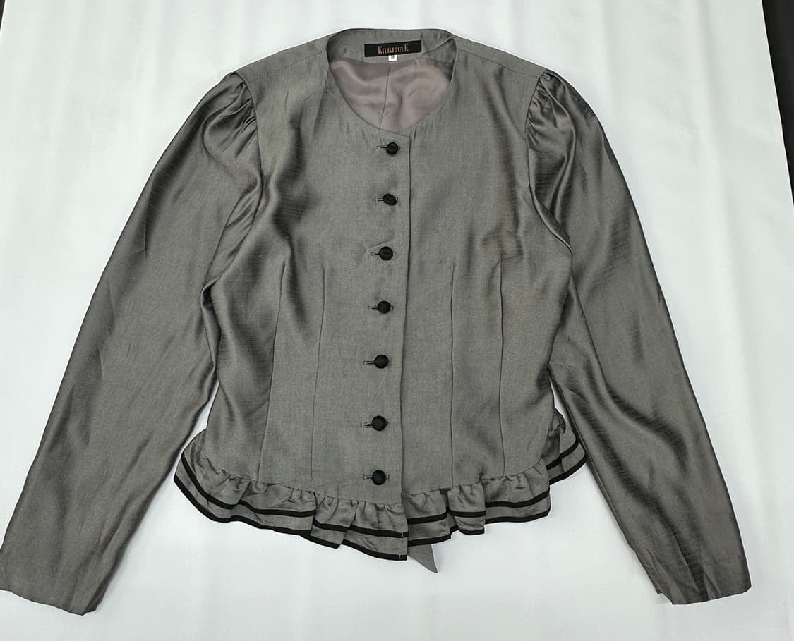 🩶고스로리 블랙 히메 갸루  블라우스 자켓🩶  리본 프릴 데빌 지뢰계 상품이미지3