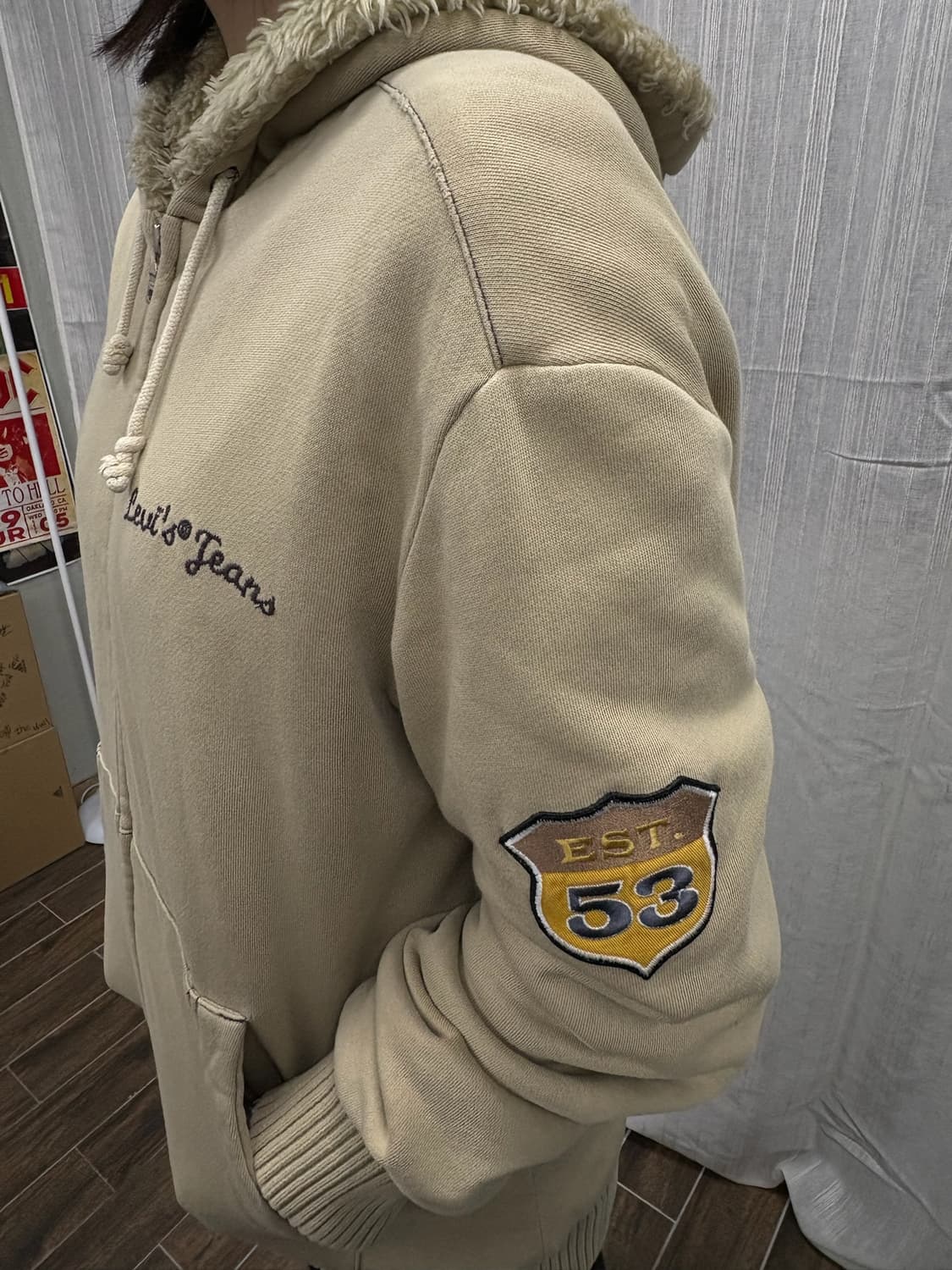 리바이스 빈티지 양털안감 퍼 후드집업 상품이미지3