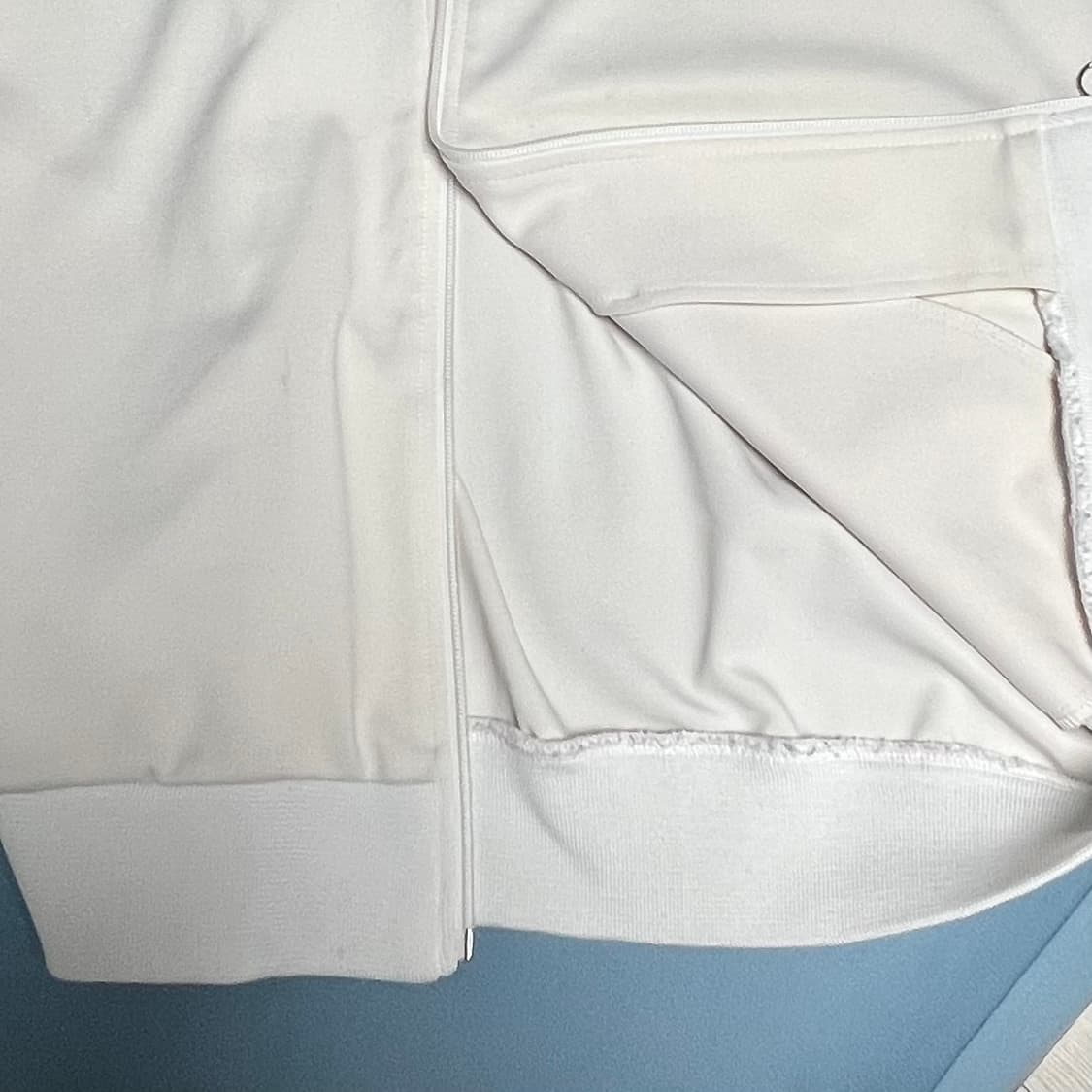 널디 트랙탑 져지 화이트 M 상품이미지4