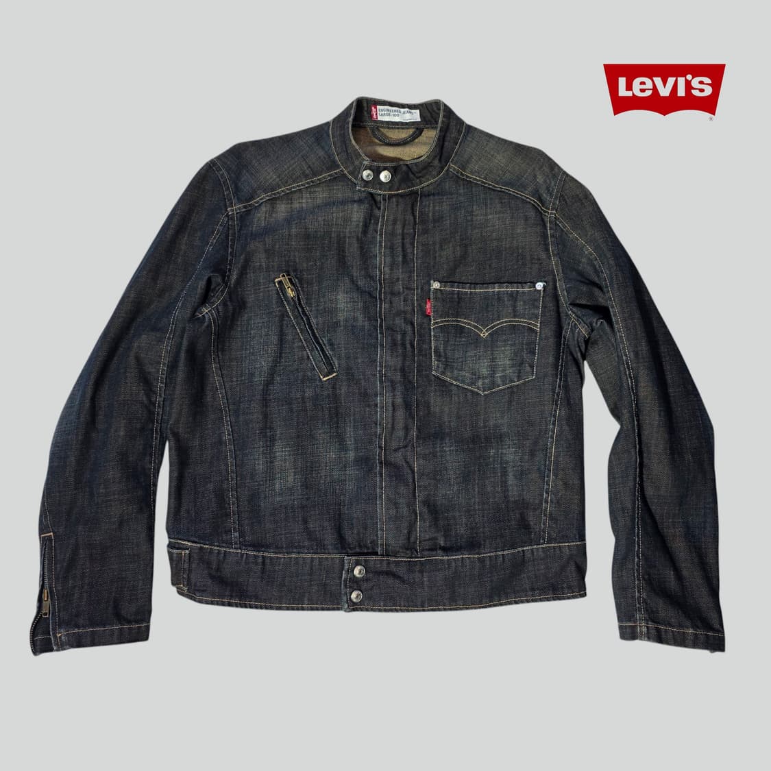 [L/100]00s 리바이스 엔지니어드 엔진 데님자켓 상품이미지1