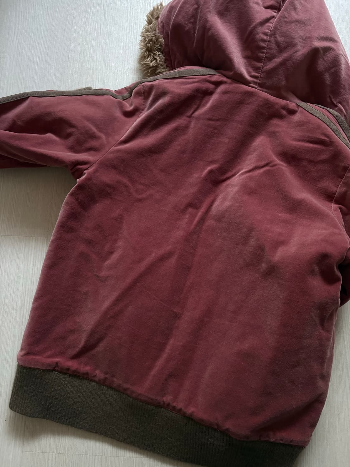 빈티지 퍼 후드집업 상품이미지3