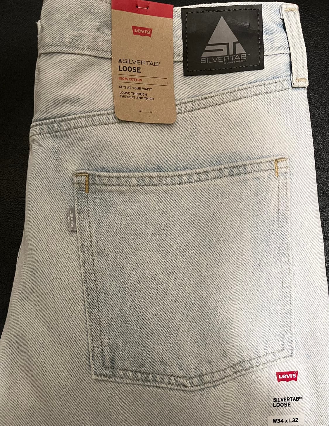 [34] 리바이스 실버탭 새상품 루즈핏 연청 데님 청바지 상품이미지1