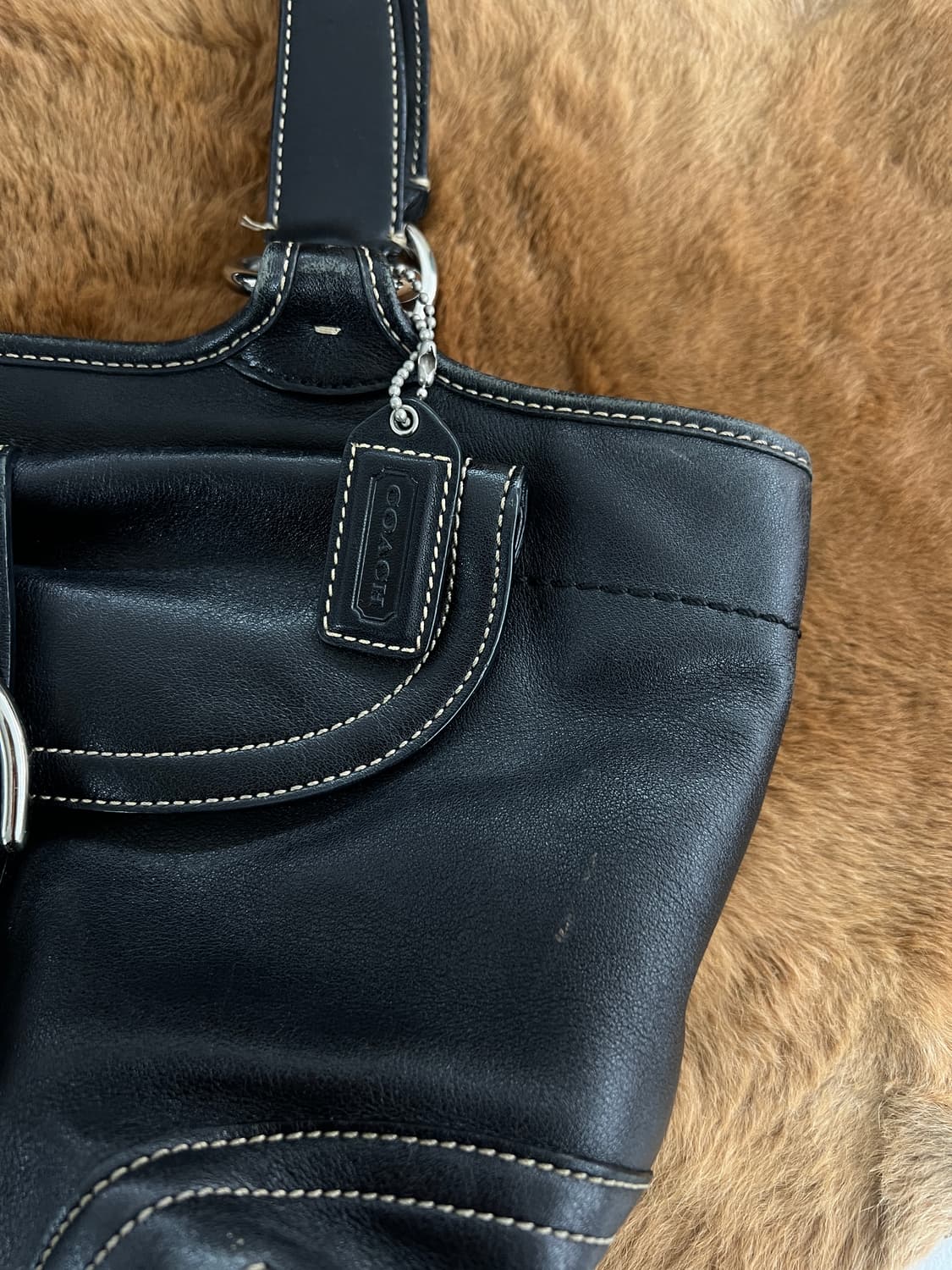 올드 코치 레더 핸드백 상품이미지4