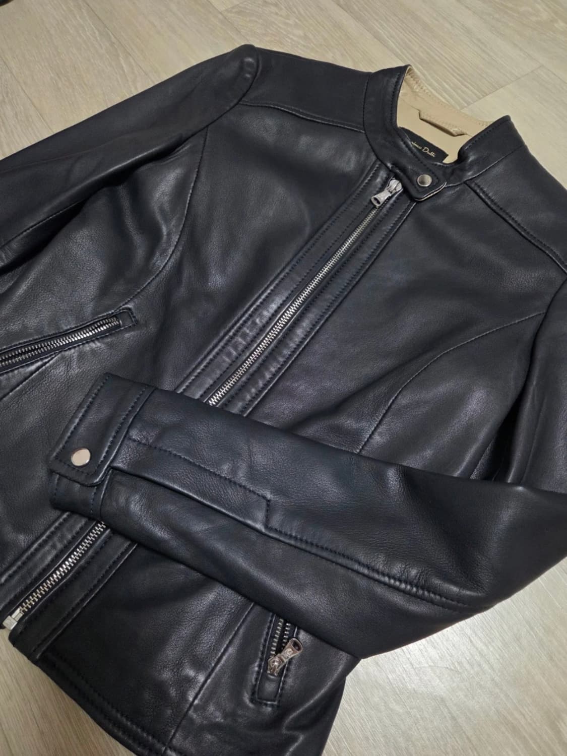 마시모두띠 양가죽 레더 자켓 상품이미지1