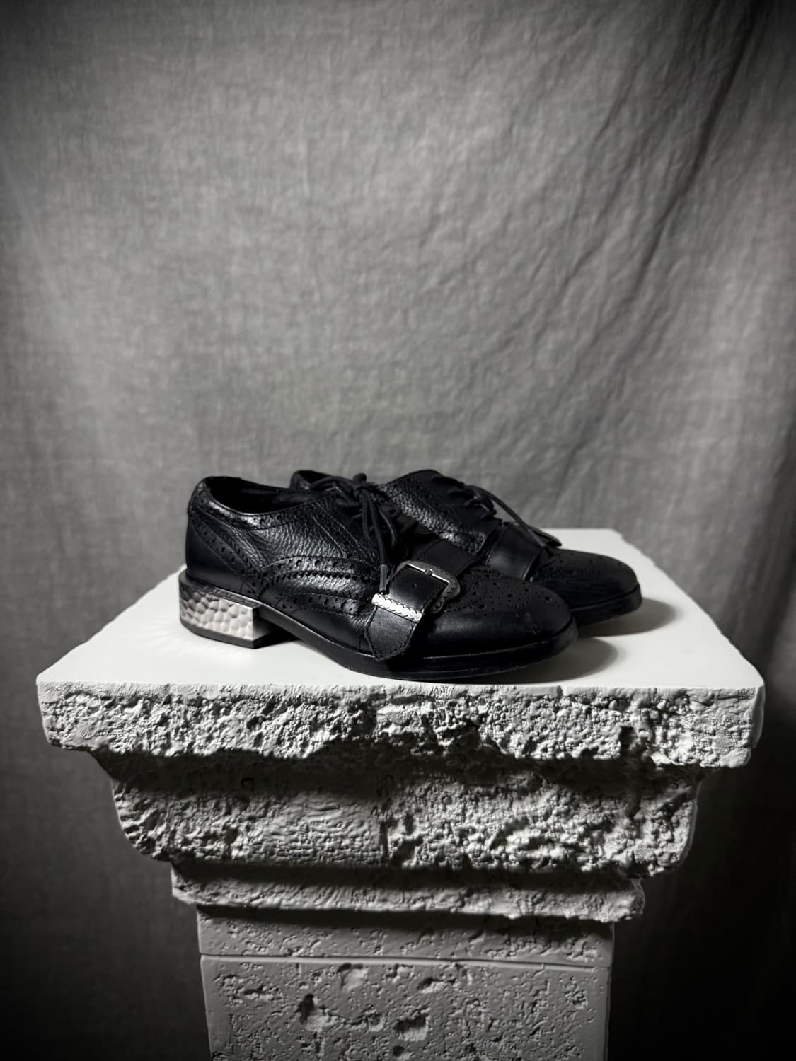 ASH Metal Block Heel Derby Shoes   상품이미지1