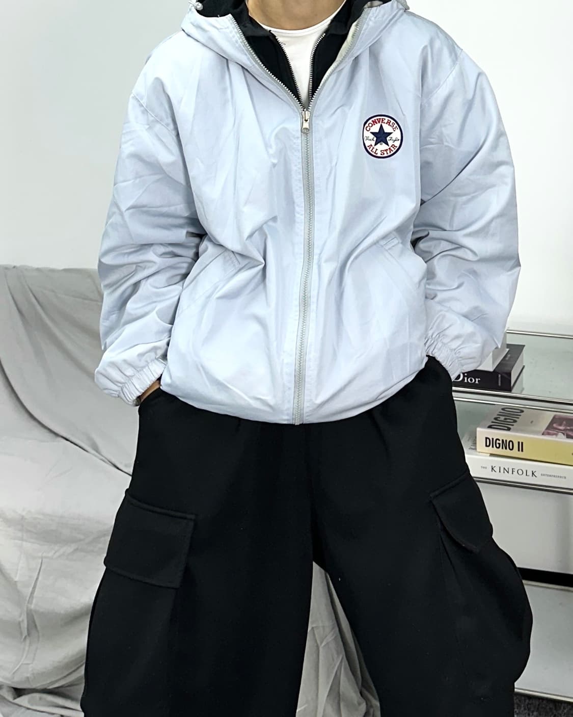 컨버스 올드스쿨 리버시블 집업 자켓 상품이미지3