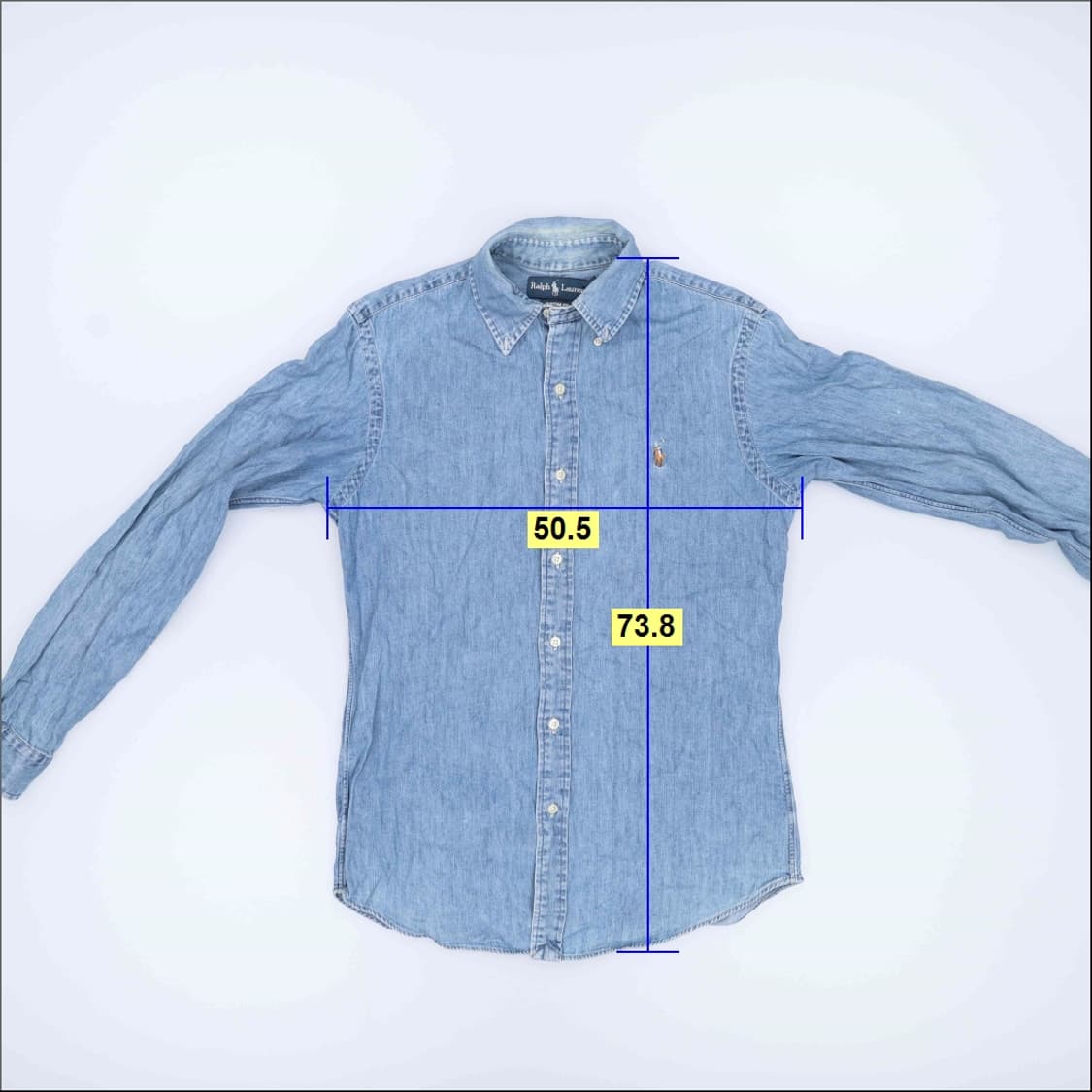 S 폴로 여성 데님셔츠 0330H1 상품이미지6