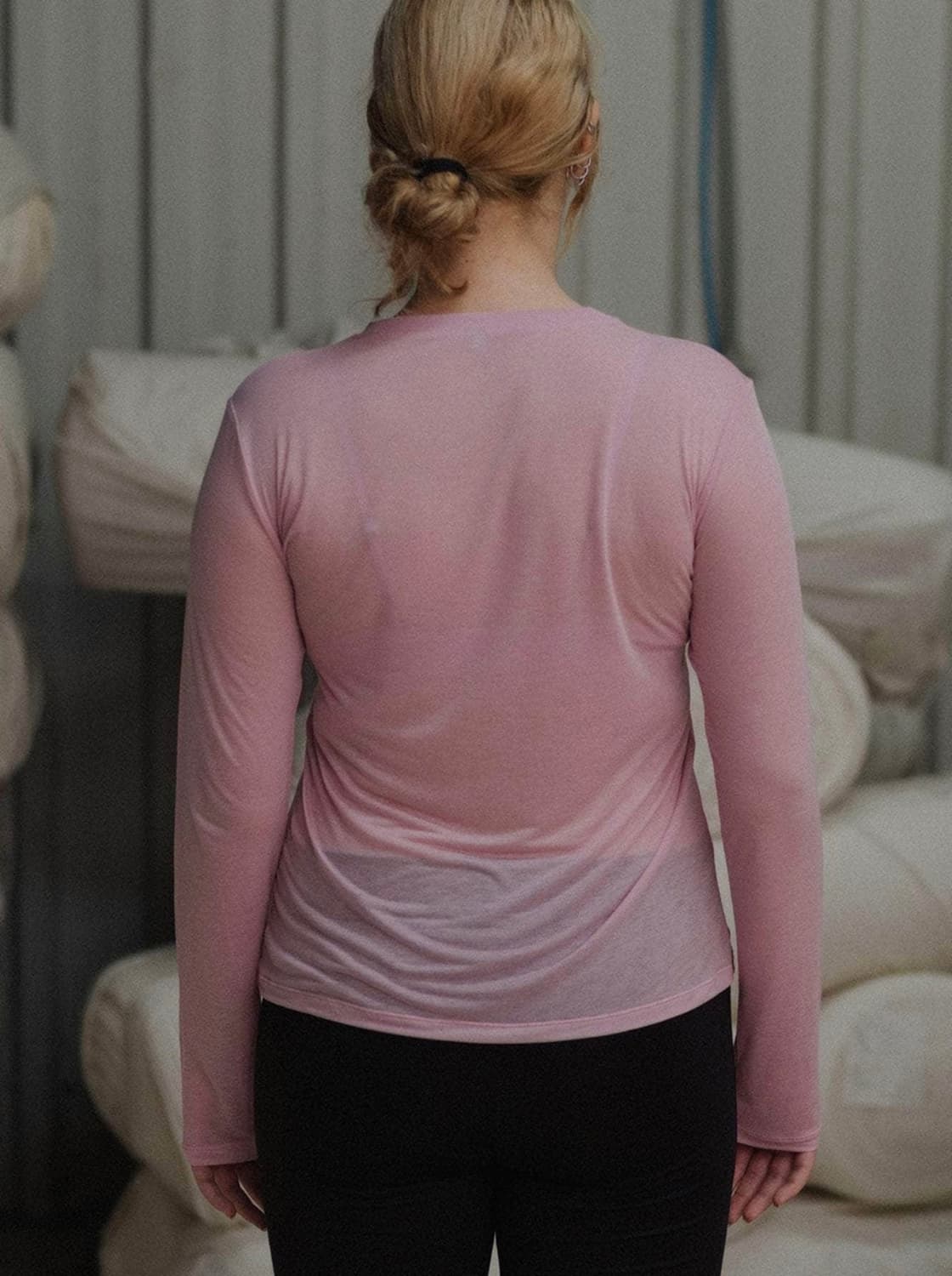 Long Sleeve Tee / Pink 상품이미지4