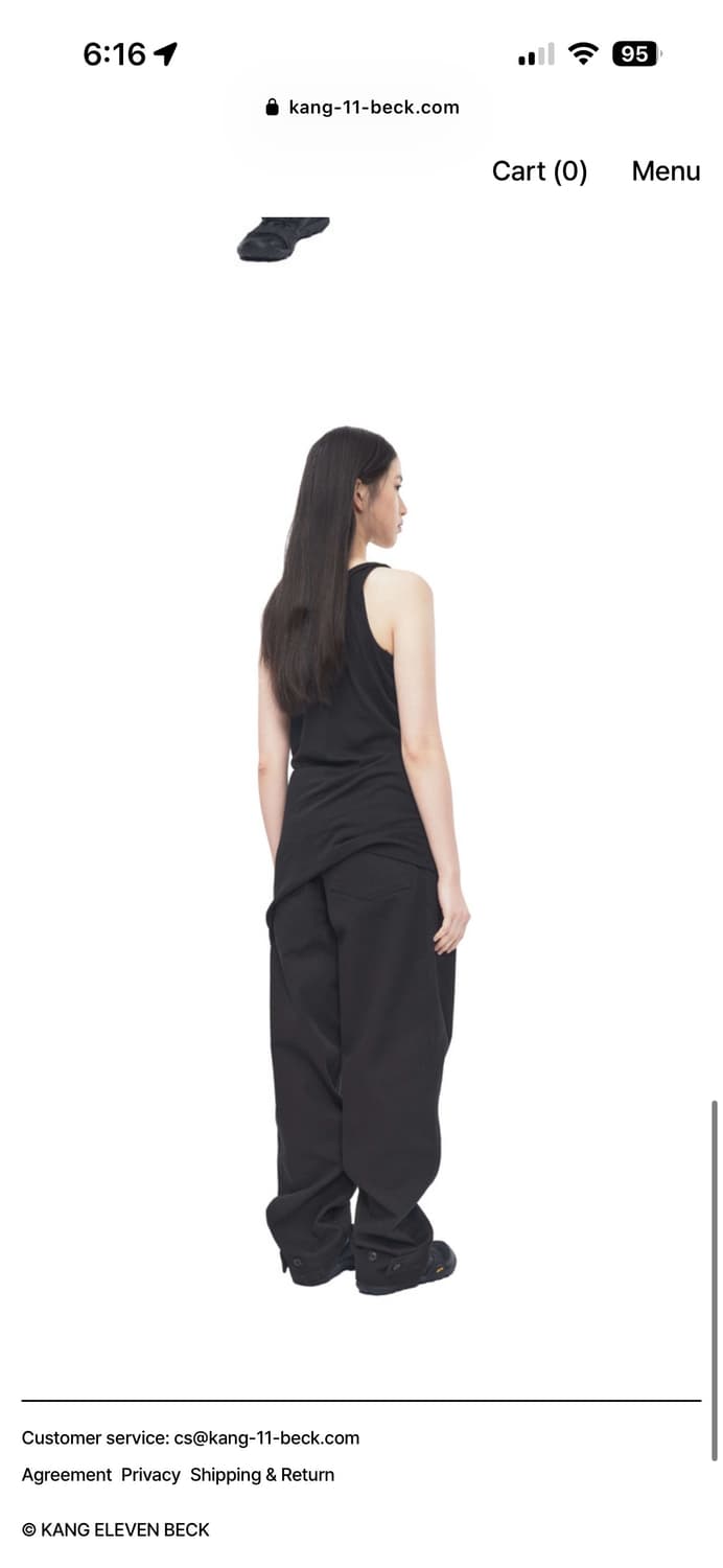 DRAPED SLEEVELESS BLACK  상품이미지3