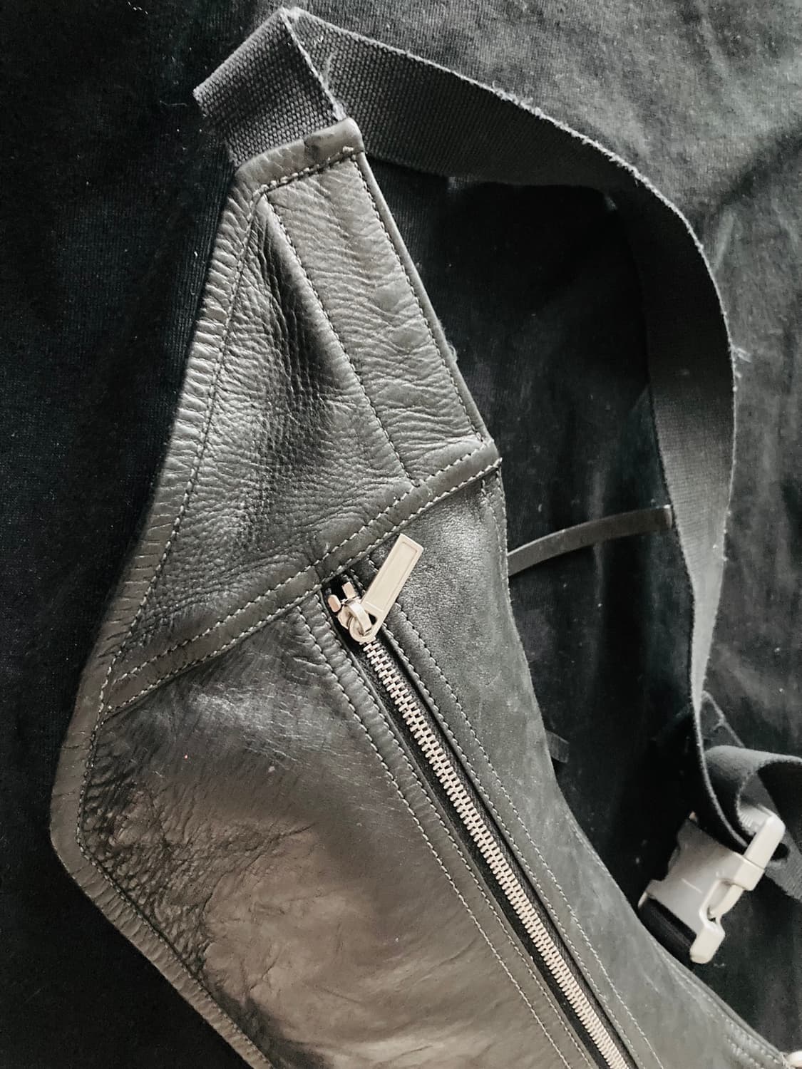 RICK OWENS 세르베루스 히드라 레더 범백 상품이미지4