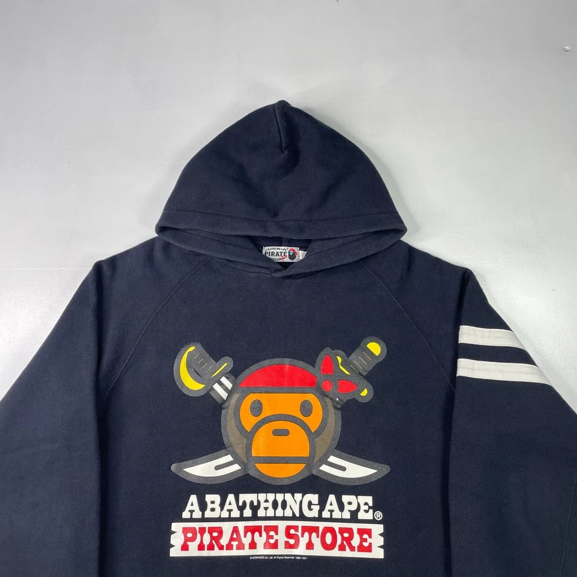 베이프 Pirate Store 베이비 마일로 로고 후드티 M 상품이미지3