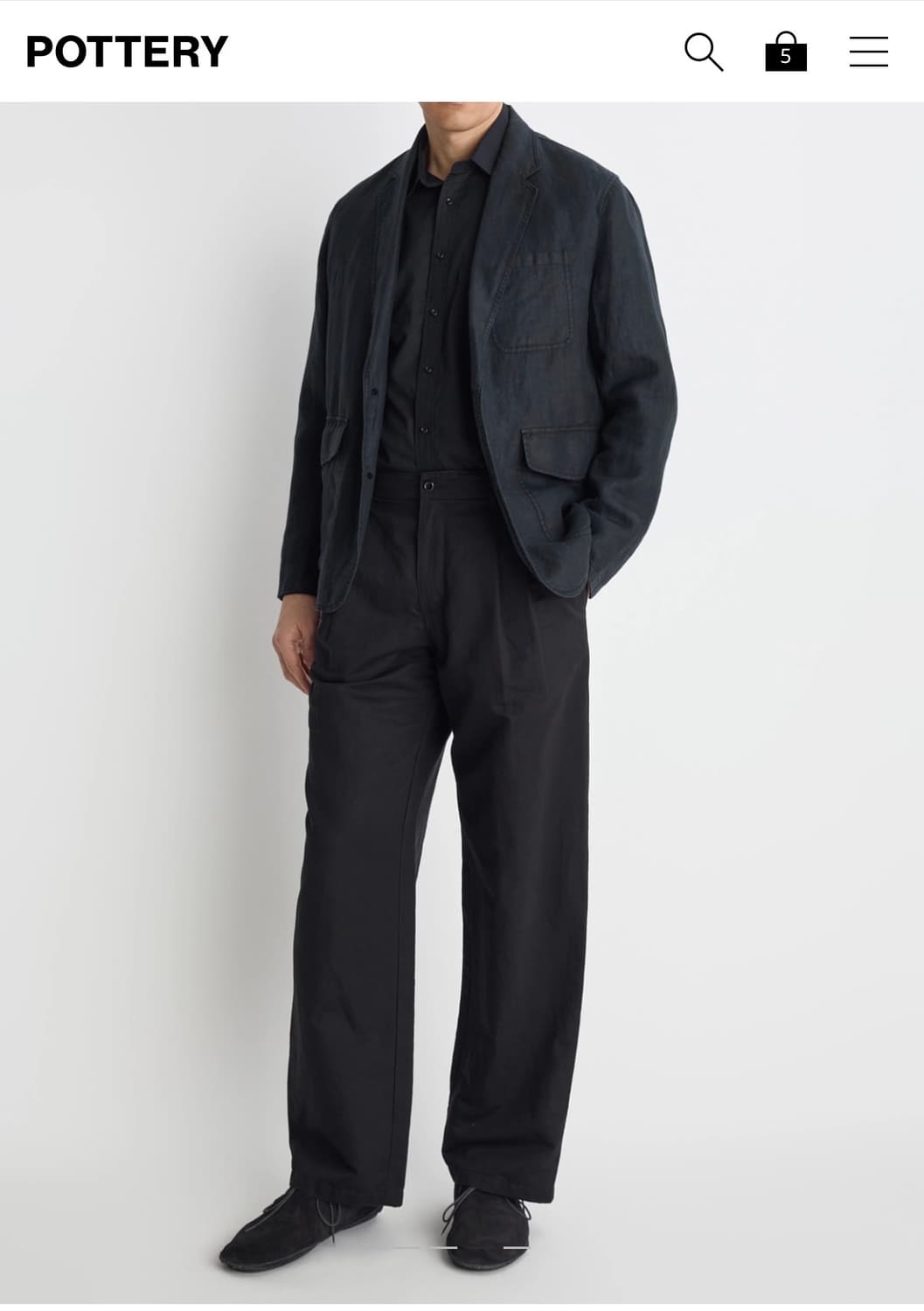 포터리 아이리쉬 린넨 컴포트 블레이저 상품이미지5