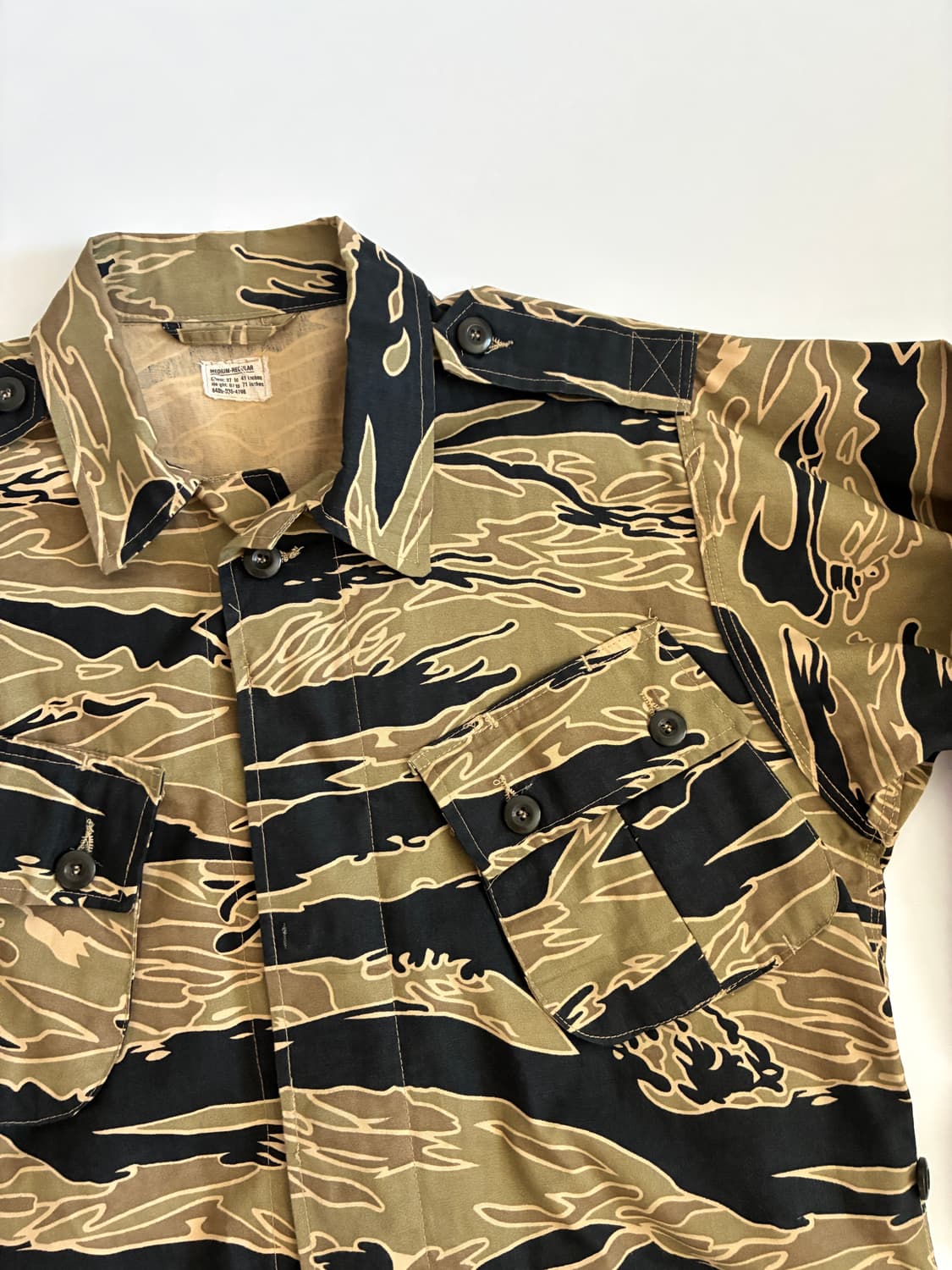 60년대 타이거카모 정글퍼티그 자켓 리프로 상품이미지3