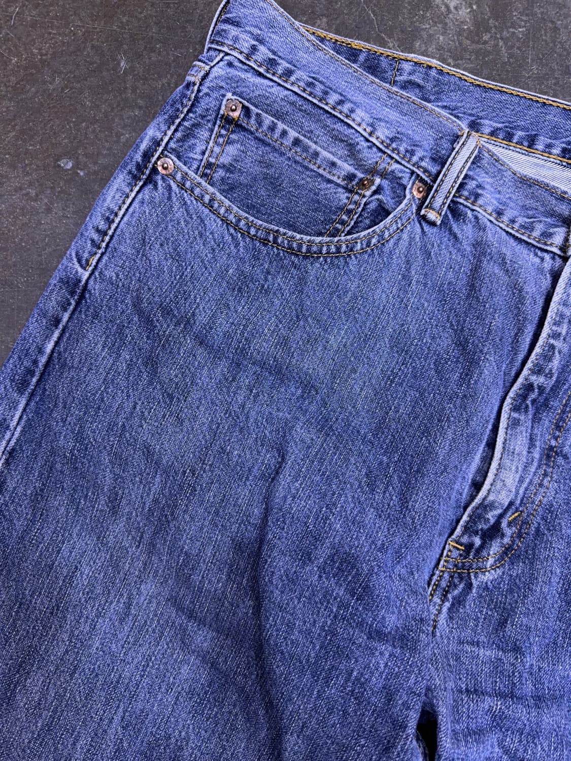 리바이스 00's 505 레귤러 스트레이트핏 빈티지 워싱 데님팬츠 38 상품이미지4