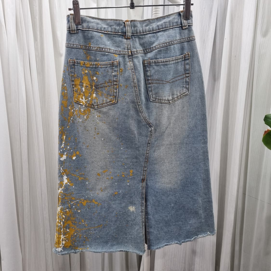 indio 빈티지 페인팅 데님 스커트 1784 상품이미지3