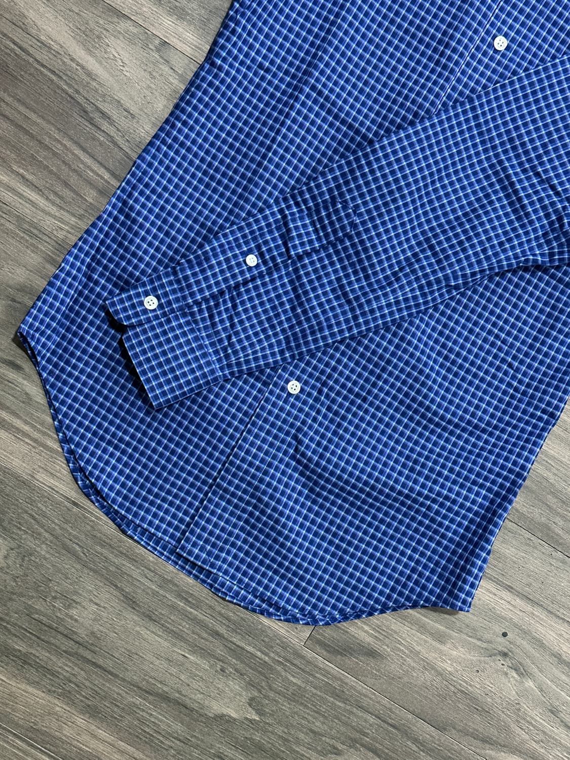 폴로 랄프로렌 블루 체크 셔츠 상품이미지5