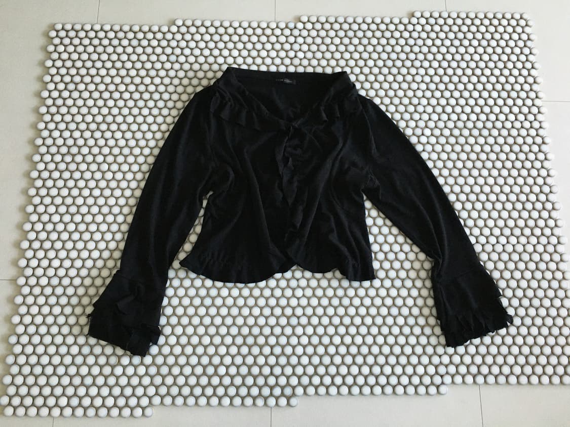 ruffle frill cardigan 상품이미지1