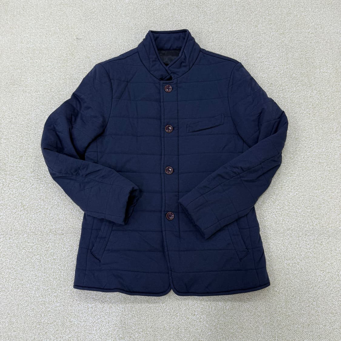 [95] 올젠 네이비 퀄팅 코트 자켓 0112T1 상품이미지1