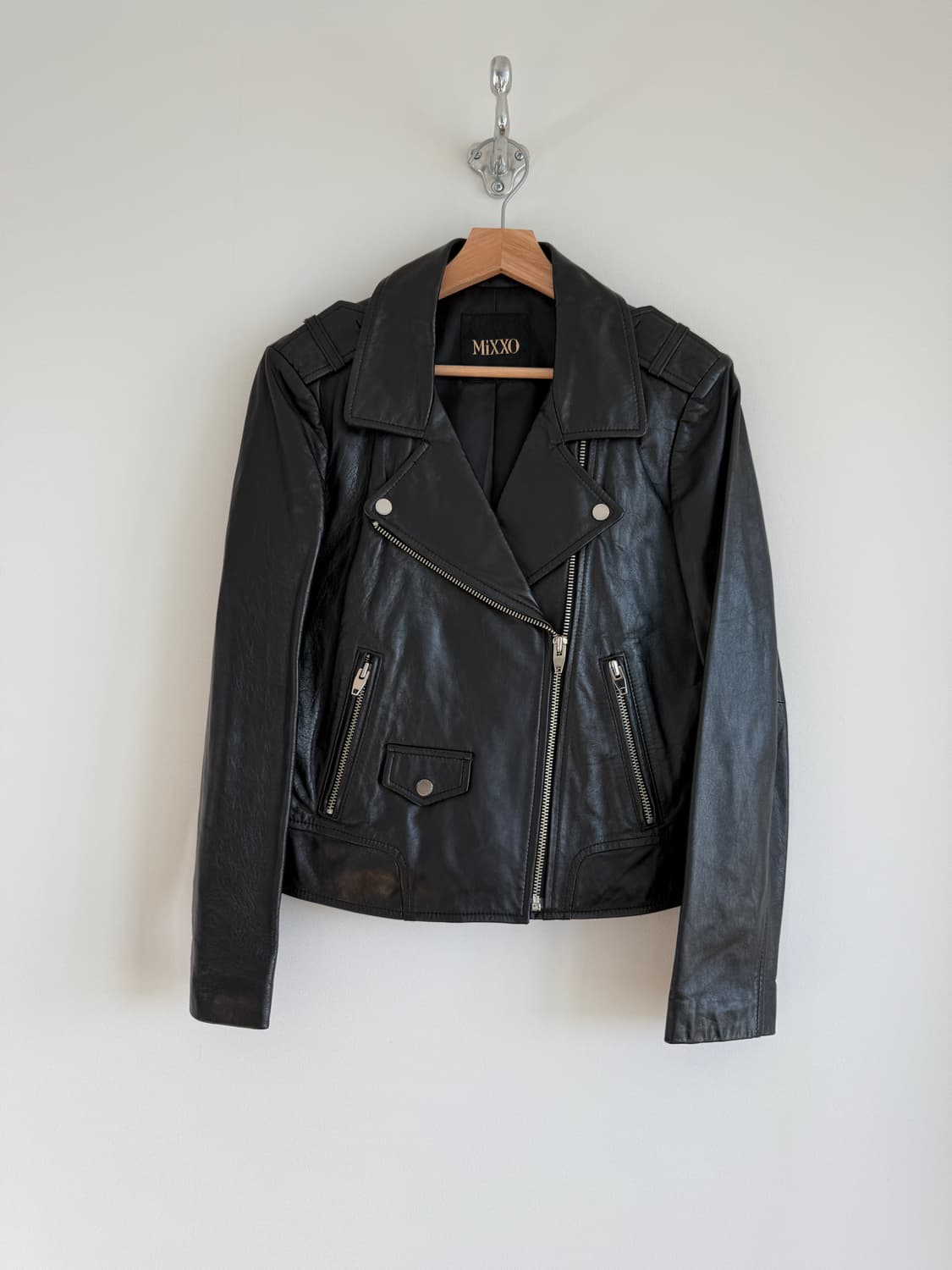 MiXXO 램스킨 레더 라이더자켓 상품이미지1