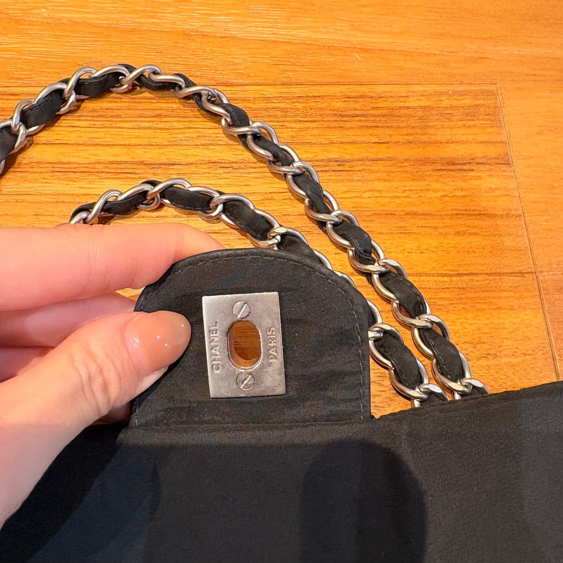 정품 샤넬 클미 클라 포코노 초코바 패브릭 숄더백 상품이미지8