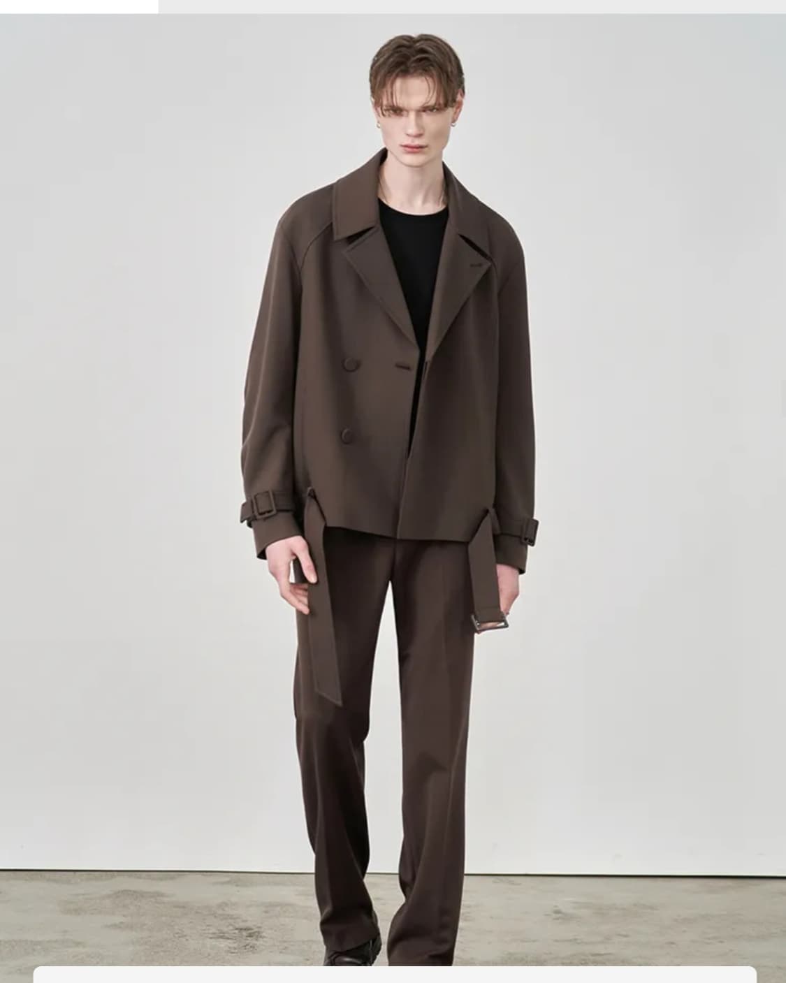 드로우핏 숏 트렌치코트 자켓 상품이미지2